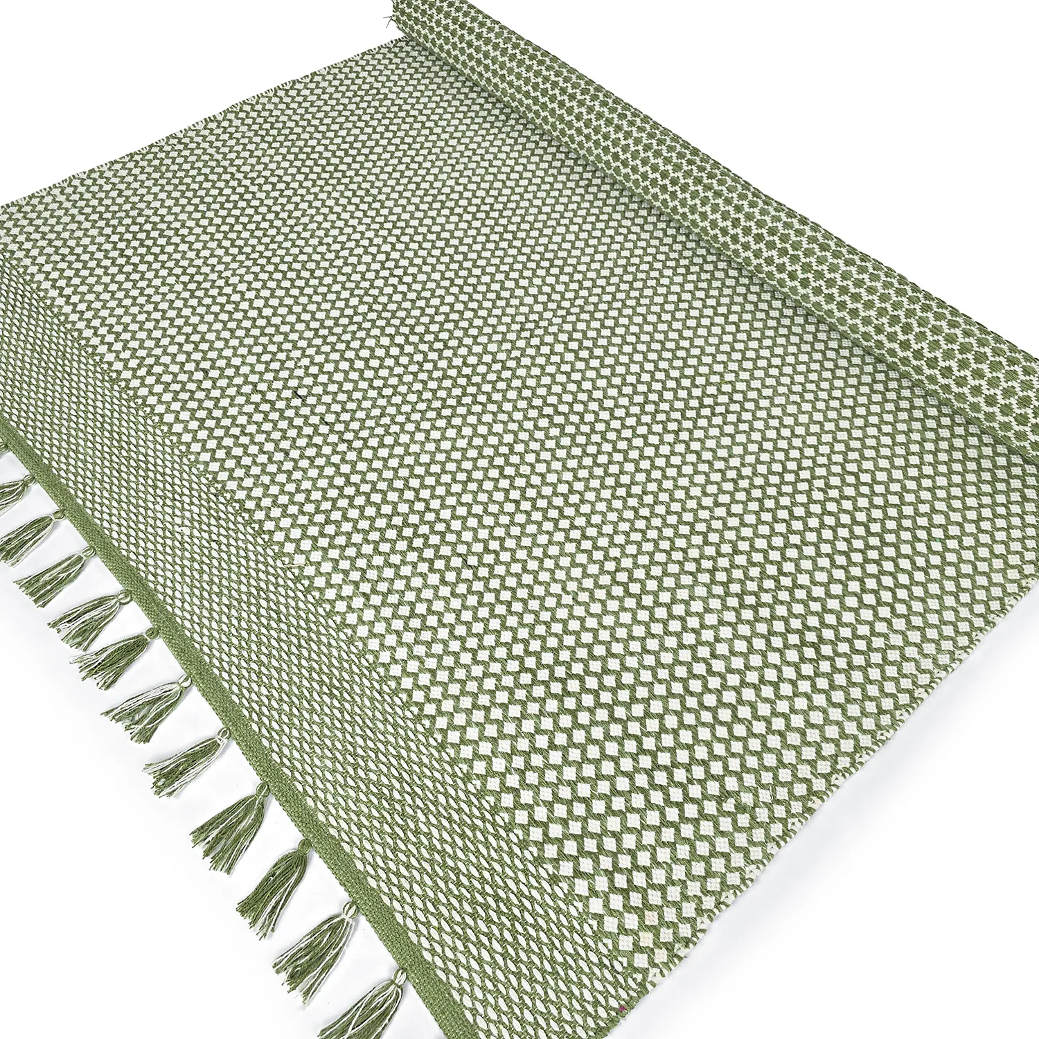 Kludetæppe - Vinga (grøn)