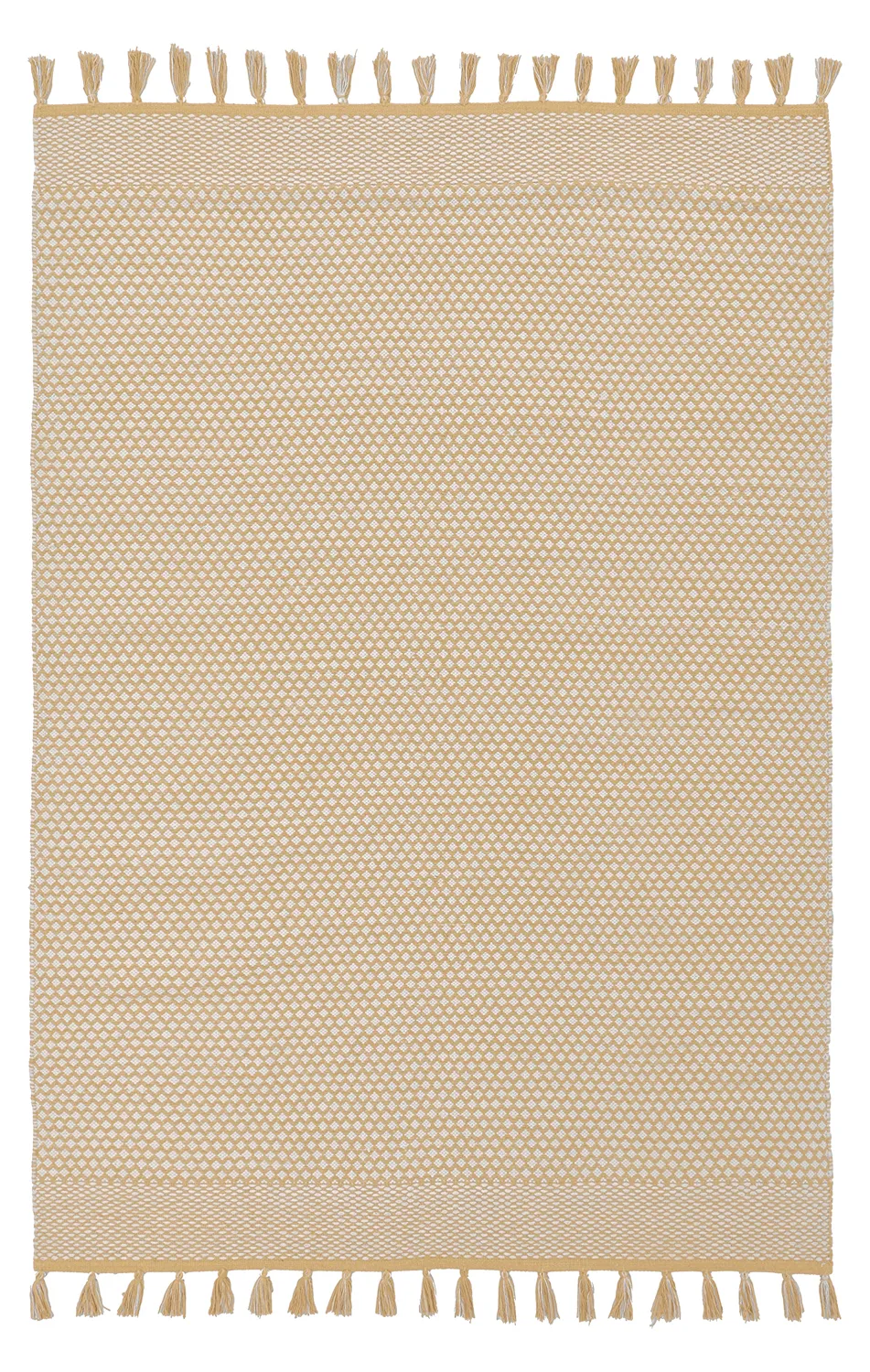 Kludetæppe - Vinga (sennepsgul)