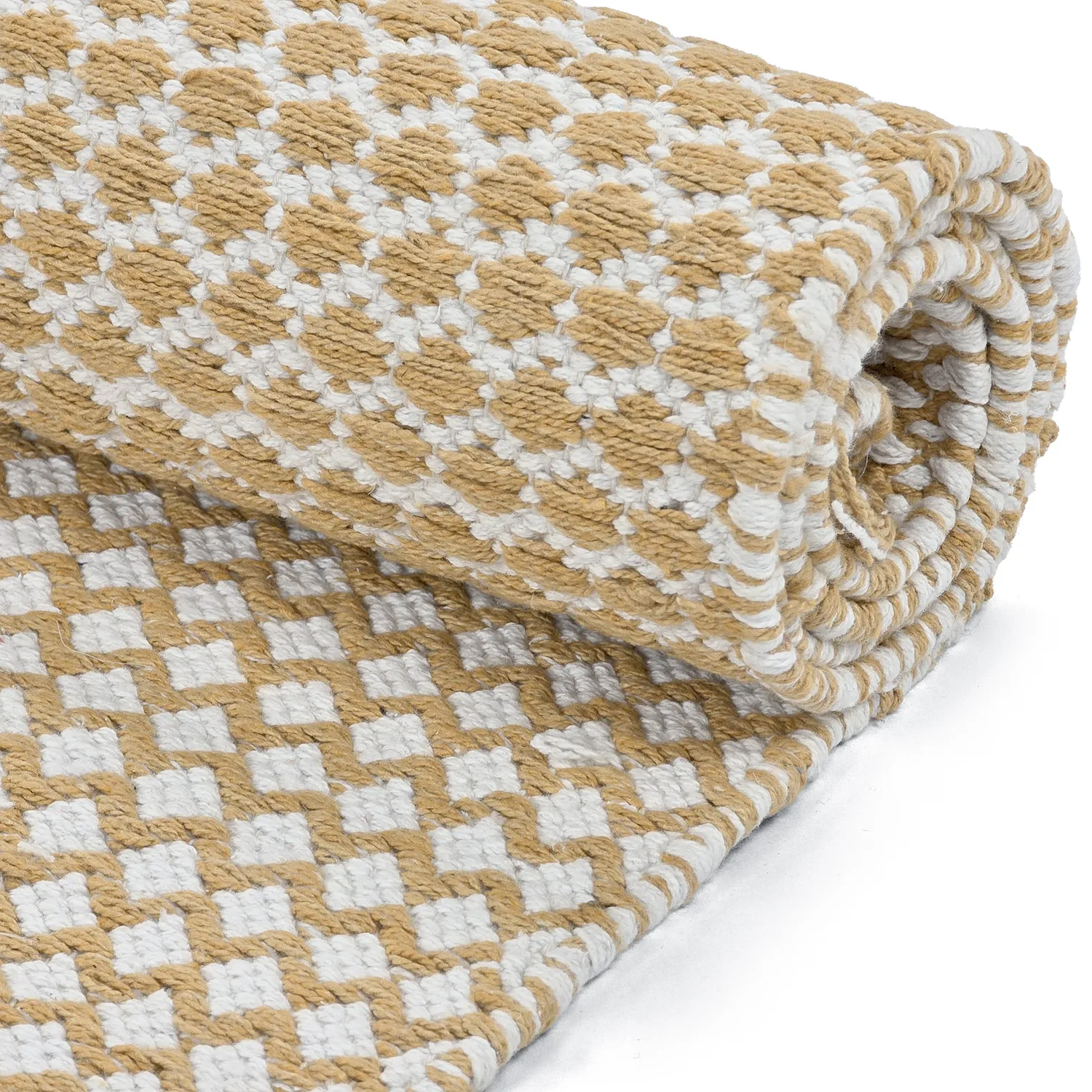 Kludetæppe - Vinga (sennepsgul)