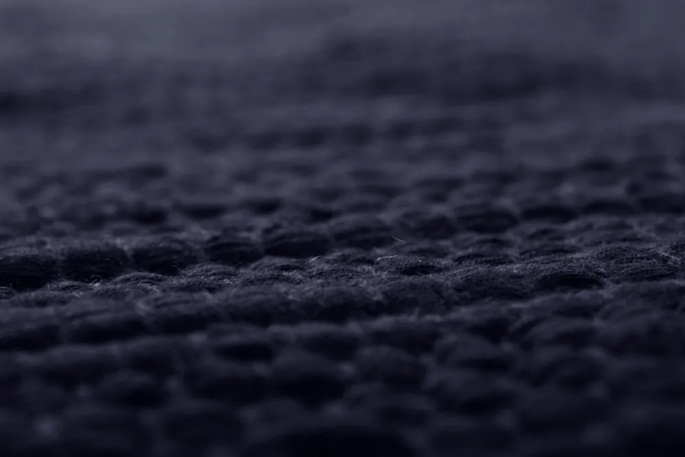 Kludetæppe - Silje (blå)