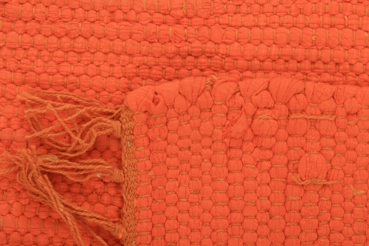 Kludetæppe - Silje (orange)