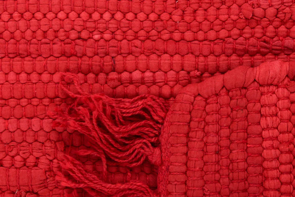 Kludetæppe - Silje (rød)