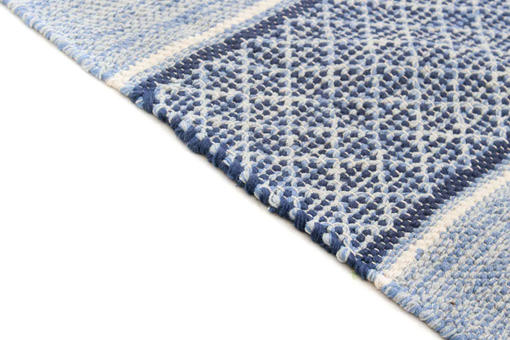 Kludetæppe - Visby (blå)