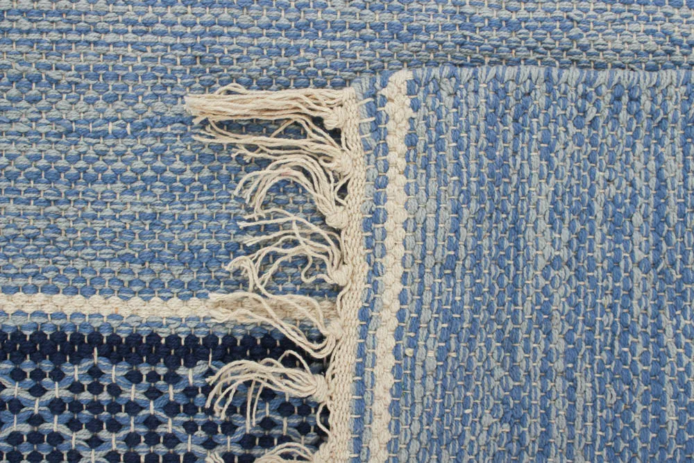 Kludetæppe - Visby (blå)