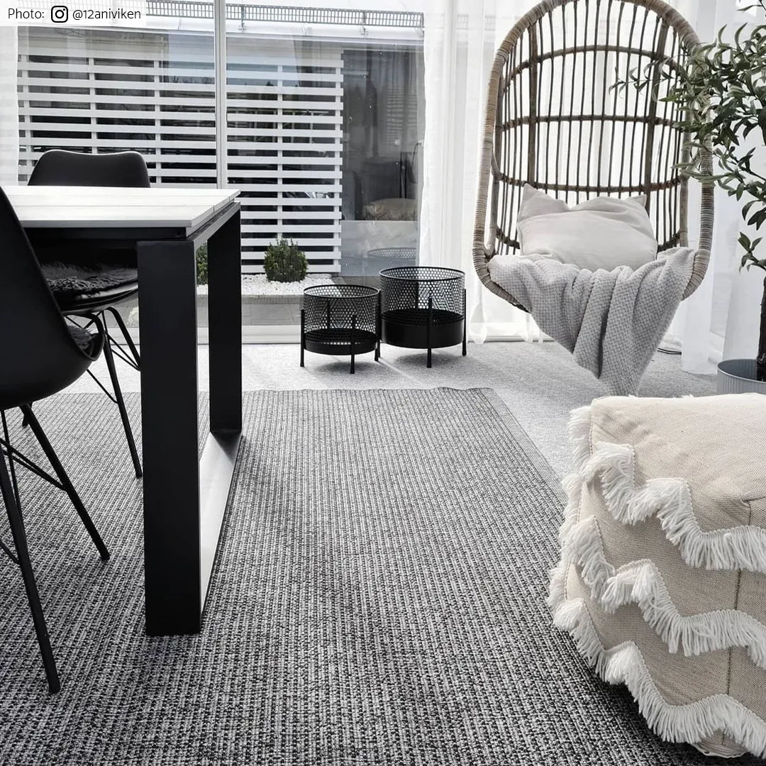 Tæpper til indendørs/udendørs brug - Tromsø (antracit)