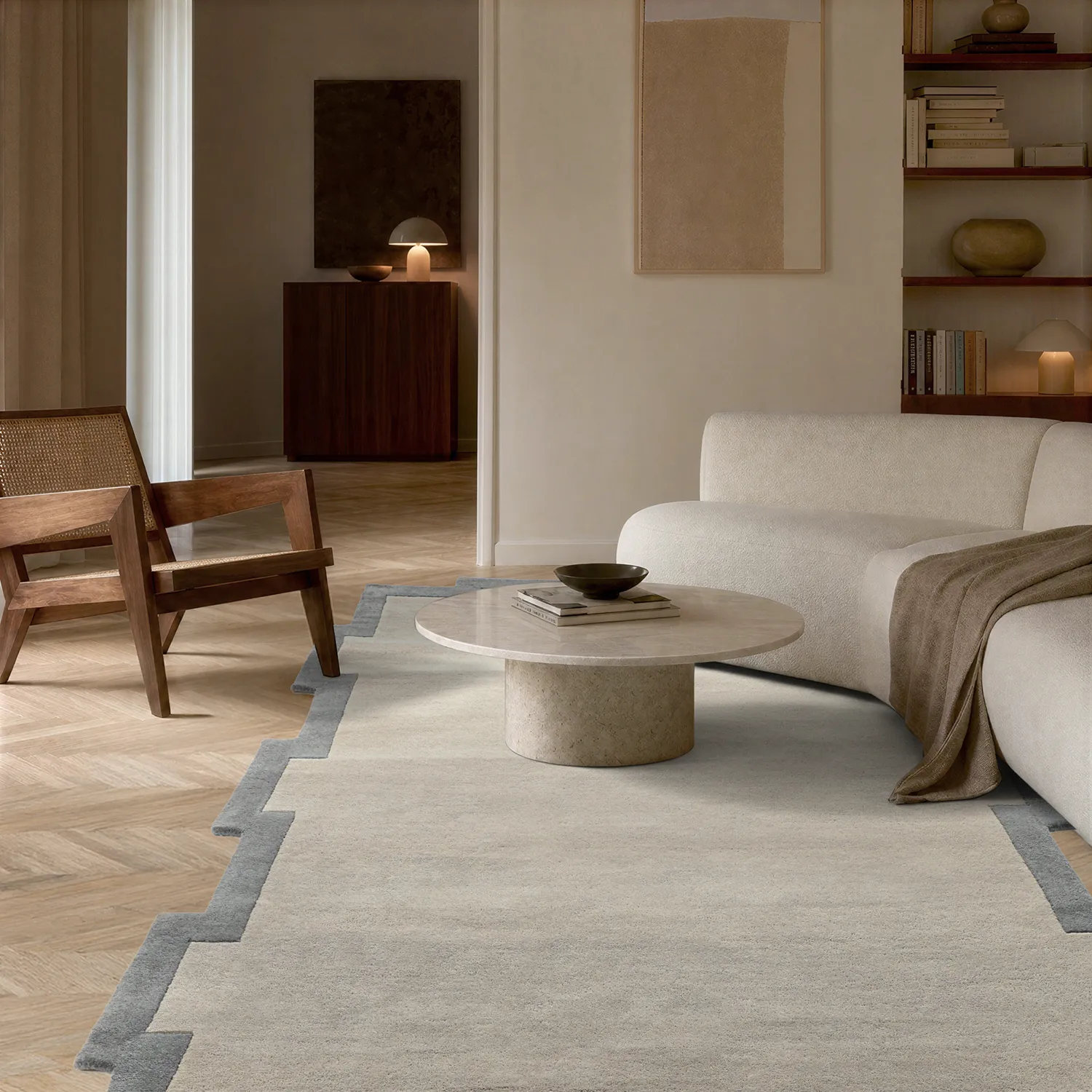 Uldtæppe - Agra Hand Tufted Wool Premium (grå)