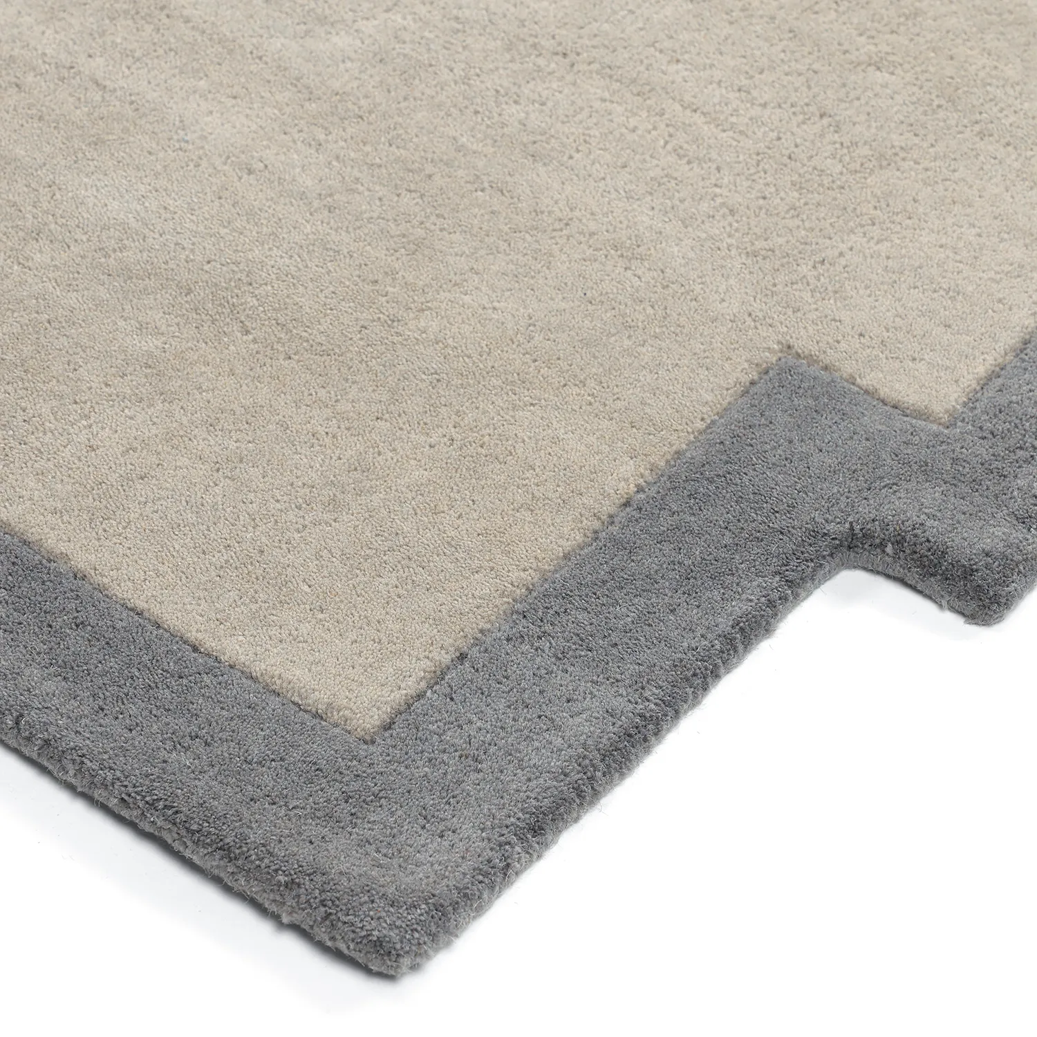 Uldtæppe - Agra Hand Tufted Wool Premium (grå)