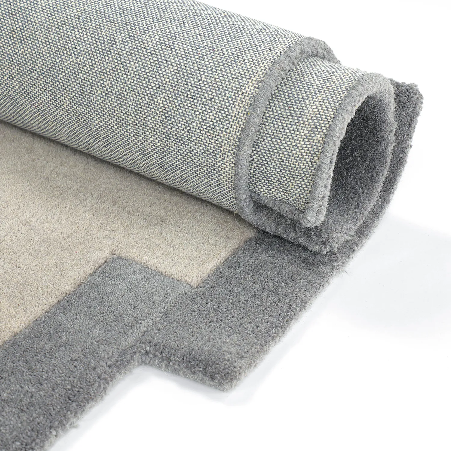 Uldtæppe - Agra Hand Tufted Wool Premium (grå)