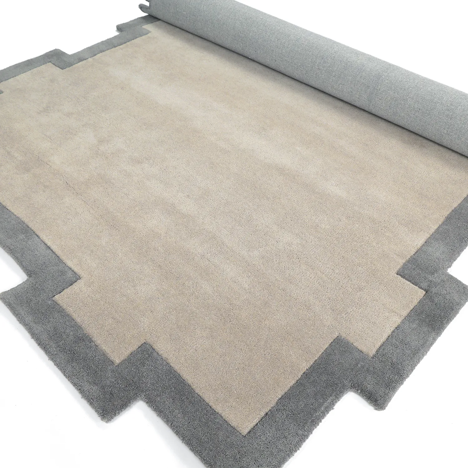 Uldtæppe - Agra Hand Tufted Wool Premium (grå)