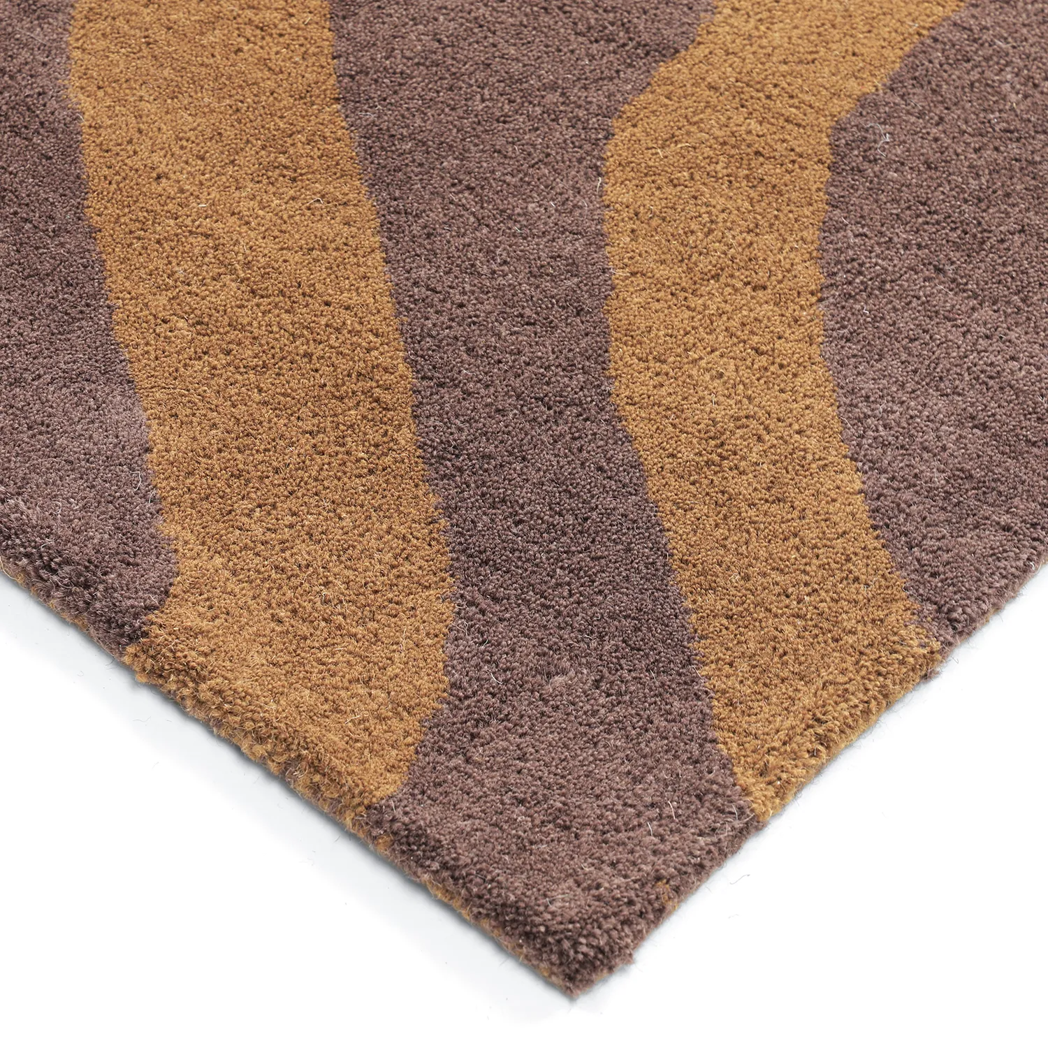 Uldtæppe - Aiz Hand Tufted Wool Premium (brun)