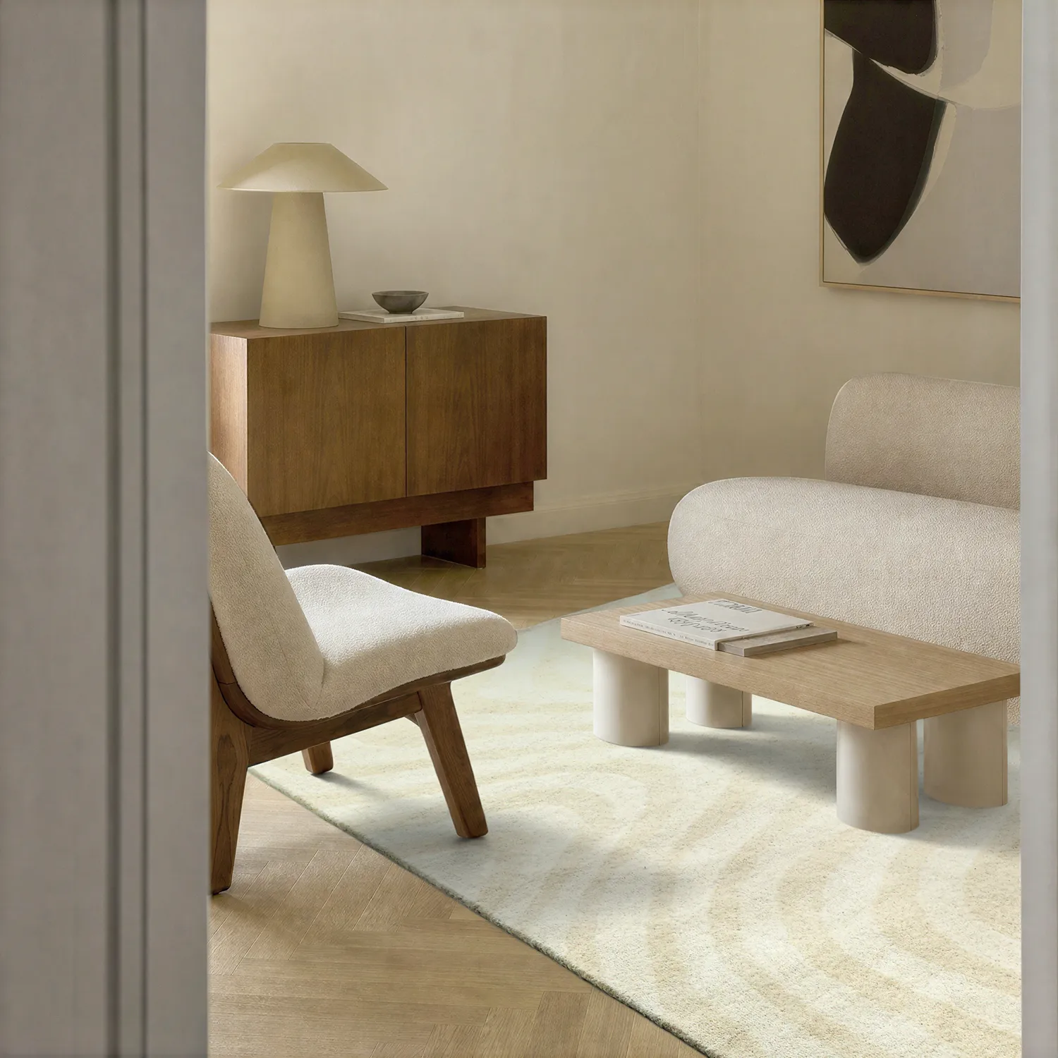Uldtæppe - Aiz Hand Tufted Wool Premium (grå)