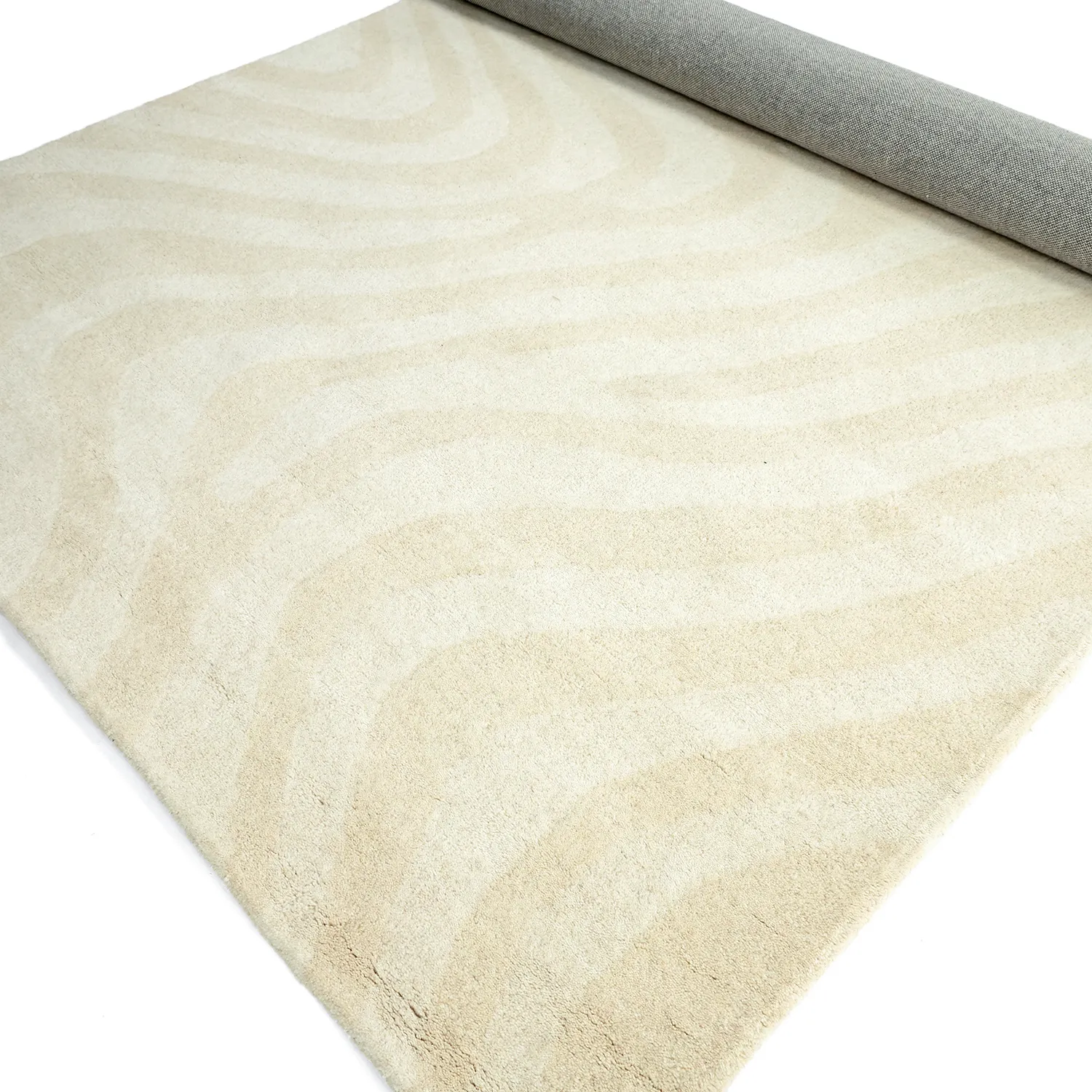 Uldtæppe - Aiz Hand Tufted Wool Premium (grå)