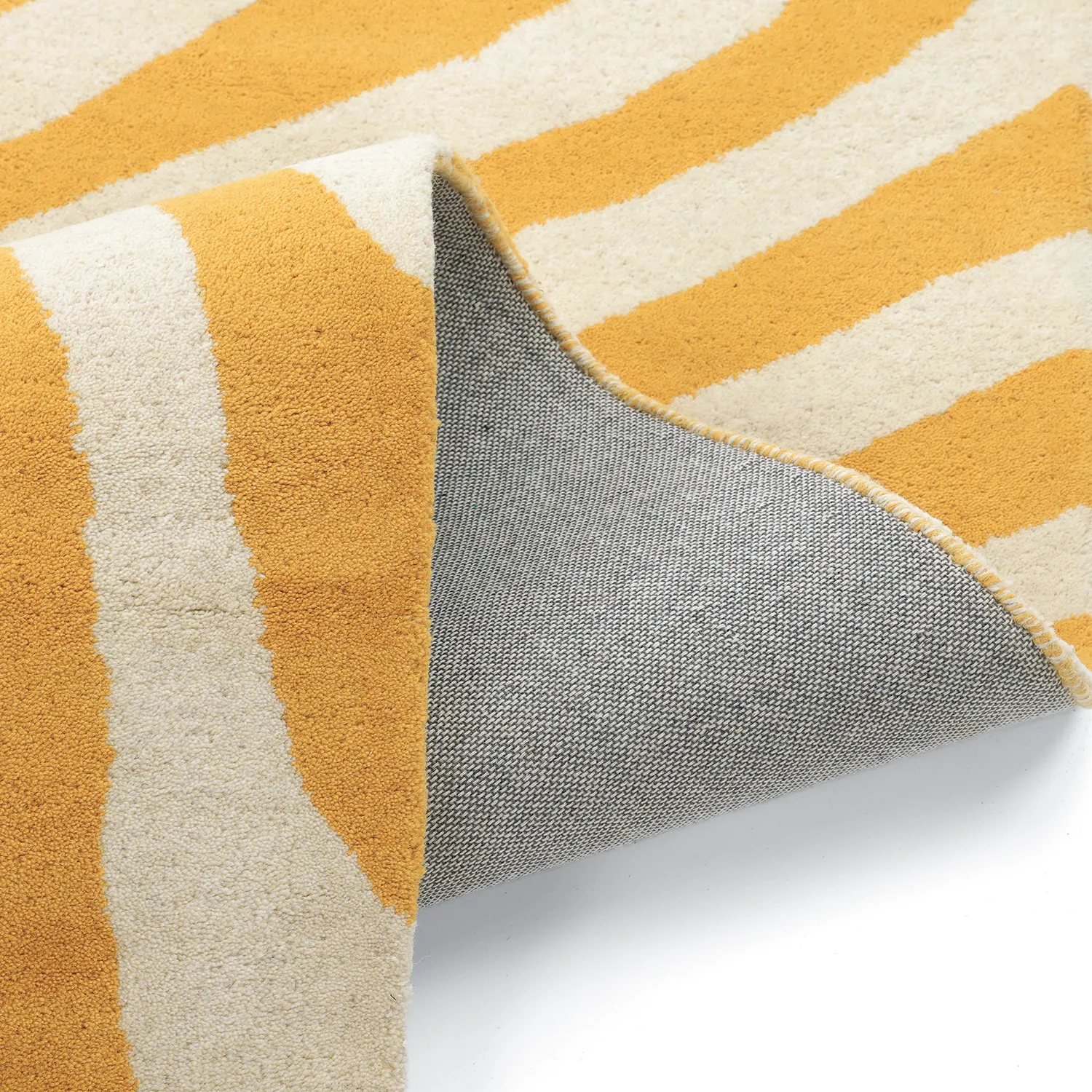 Uldtæppe - Aiz Hand Tufted Wool Premium (gul)