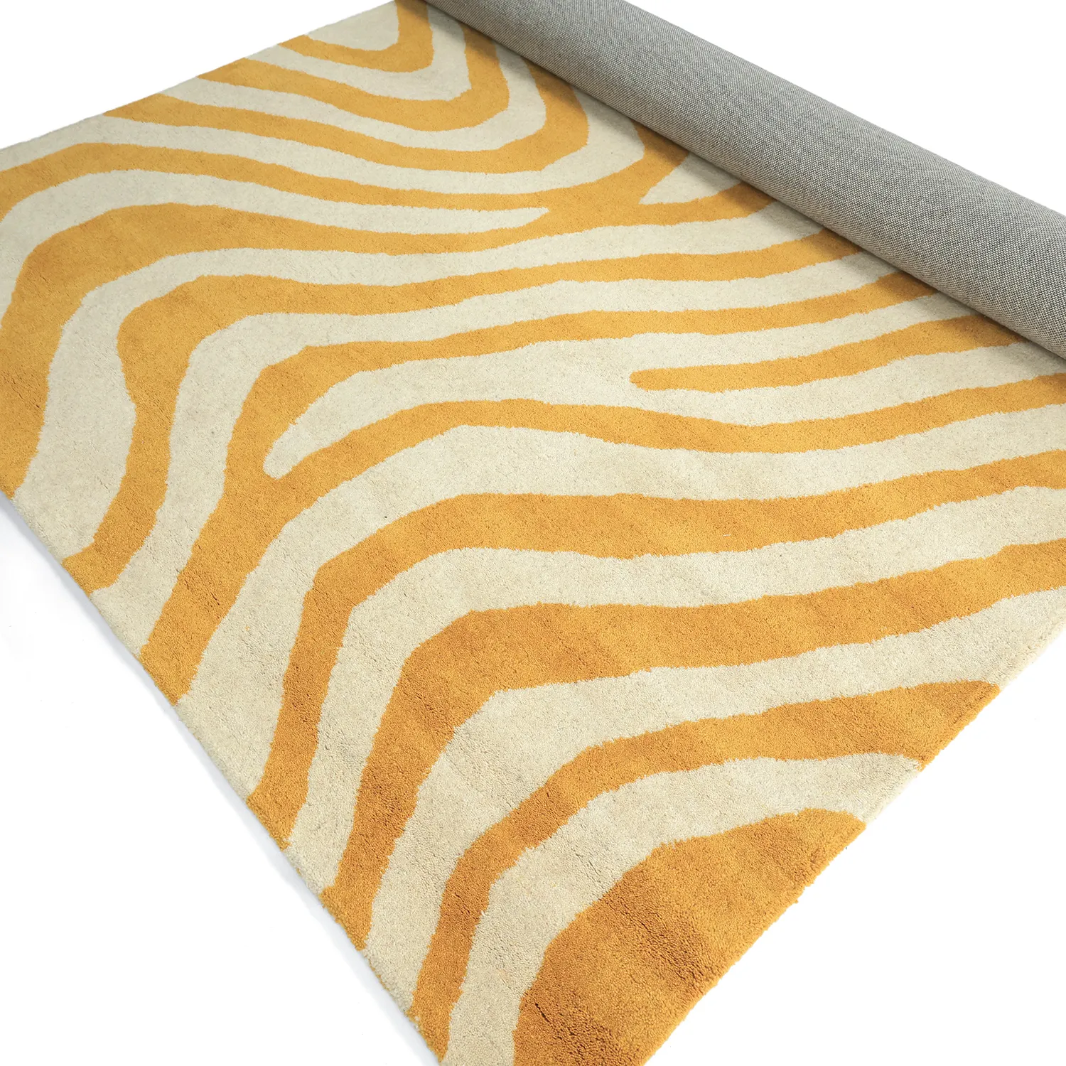 Uldtæppe - Aiz Hand Tufted Wool Premium (gul)