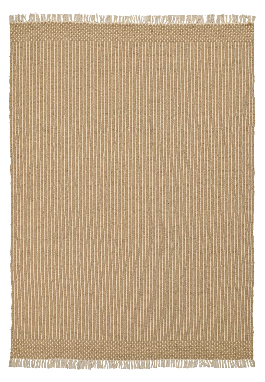 Uldtæppe - Arbil (beige/hvid)