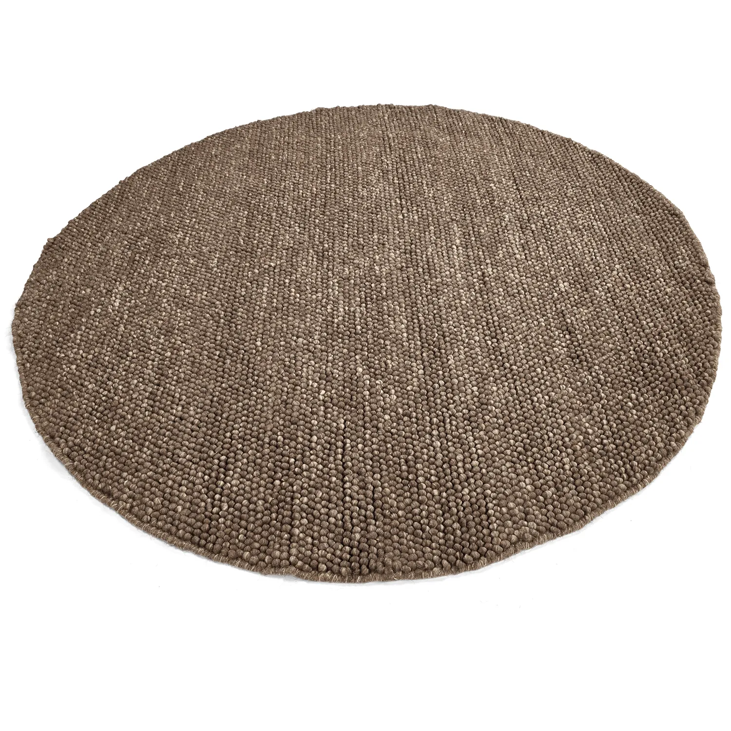 Rundt tæppe - Avafors Wool Bubble (brun/beige)