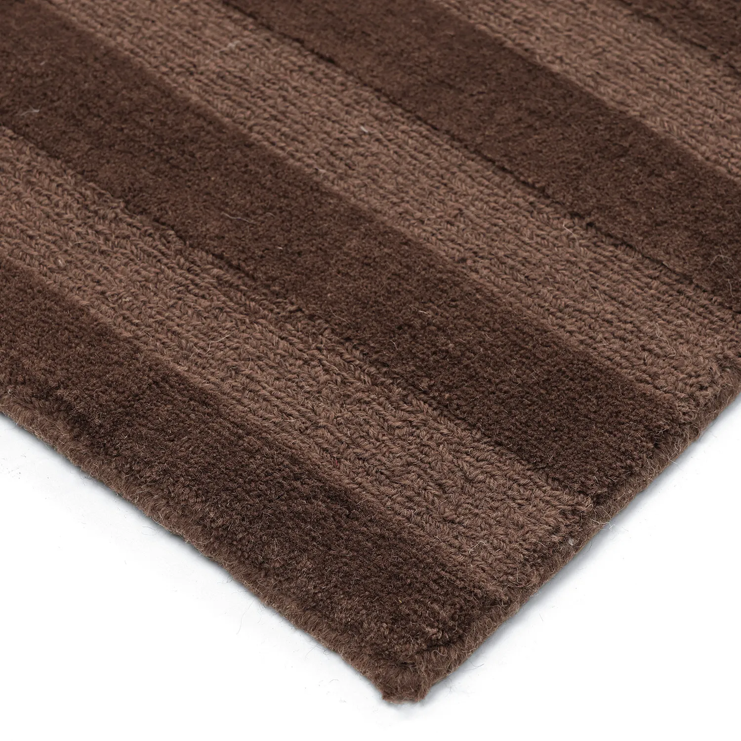 Uldtæppe - Brenta Handloom Wool Premium (brun)
