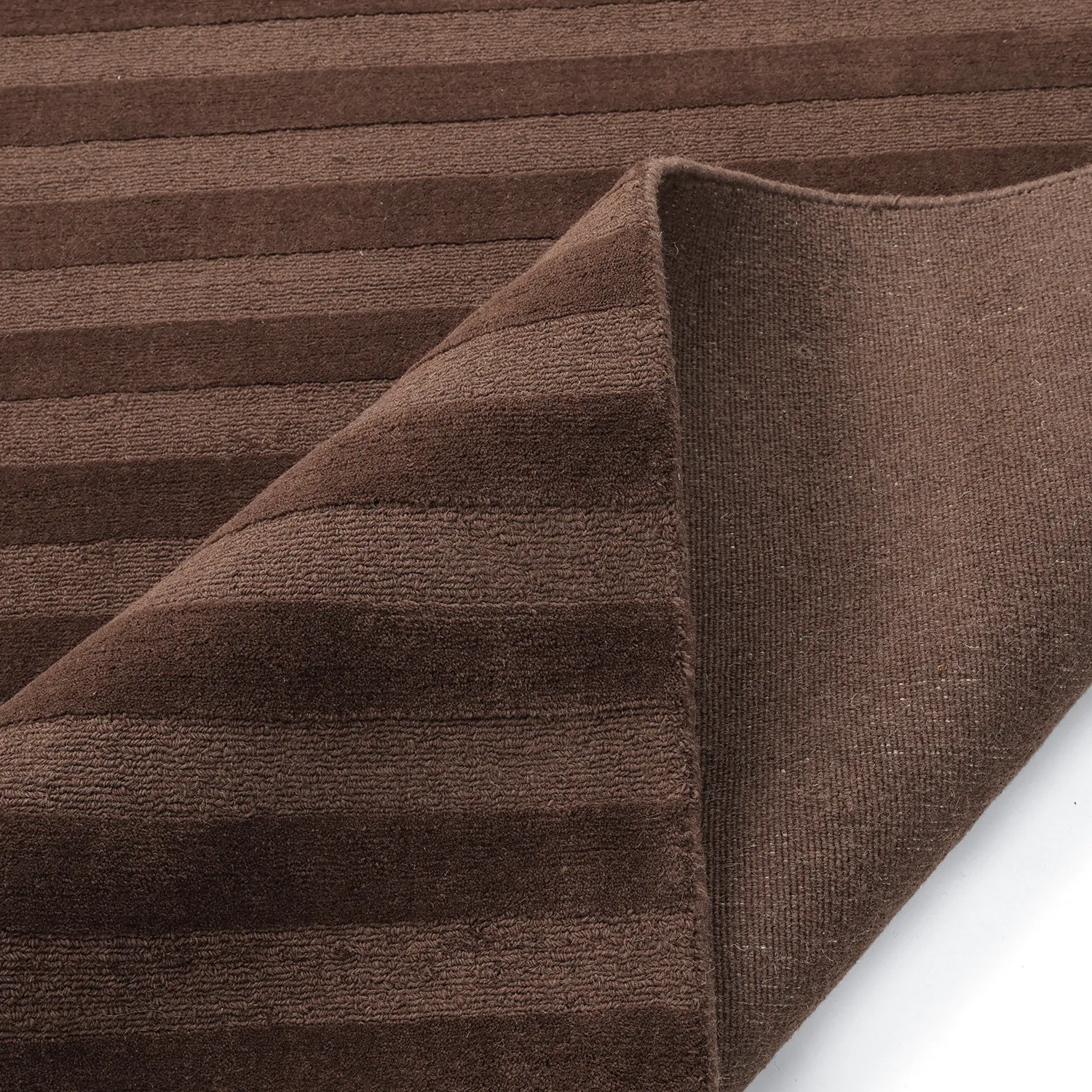 Uldtæppe - Brenta Handloom Wool Premium (brun)