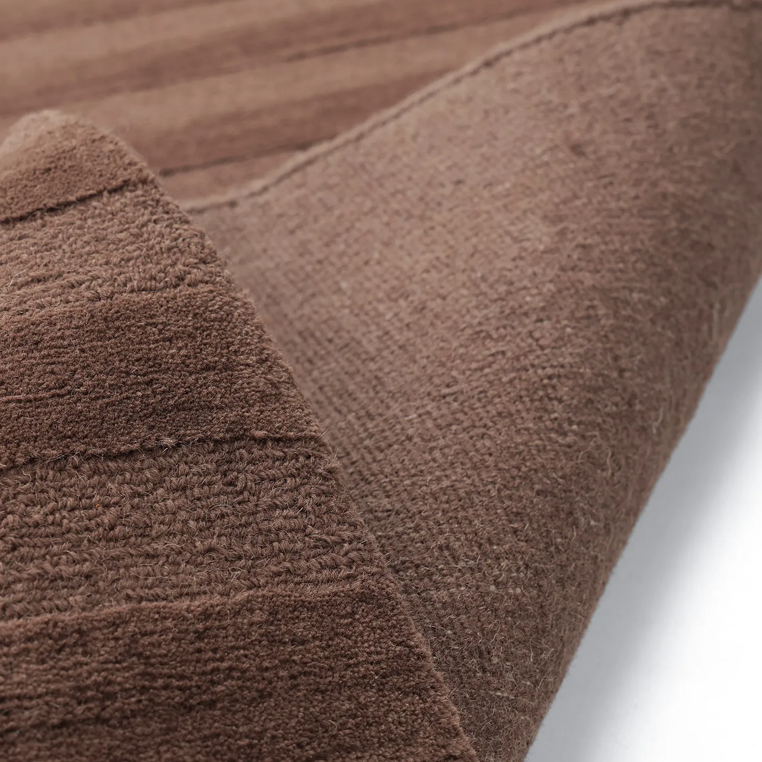 Uldtæppe - Brenta Handloom Wool Premium (brun)