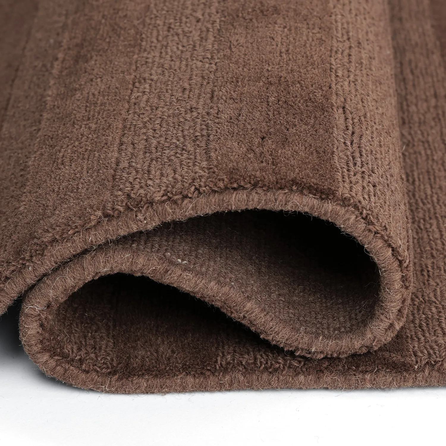Uldtæppe - Brenta Handloom Wool Premium (brun)