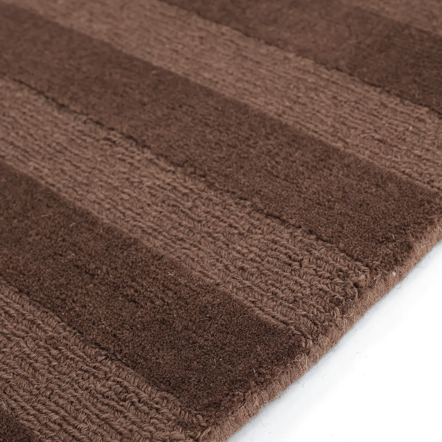 Uldtæppe - Brenta Handloom Wool Premium (brun)