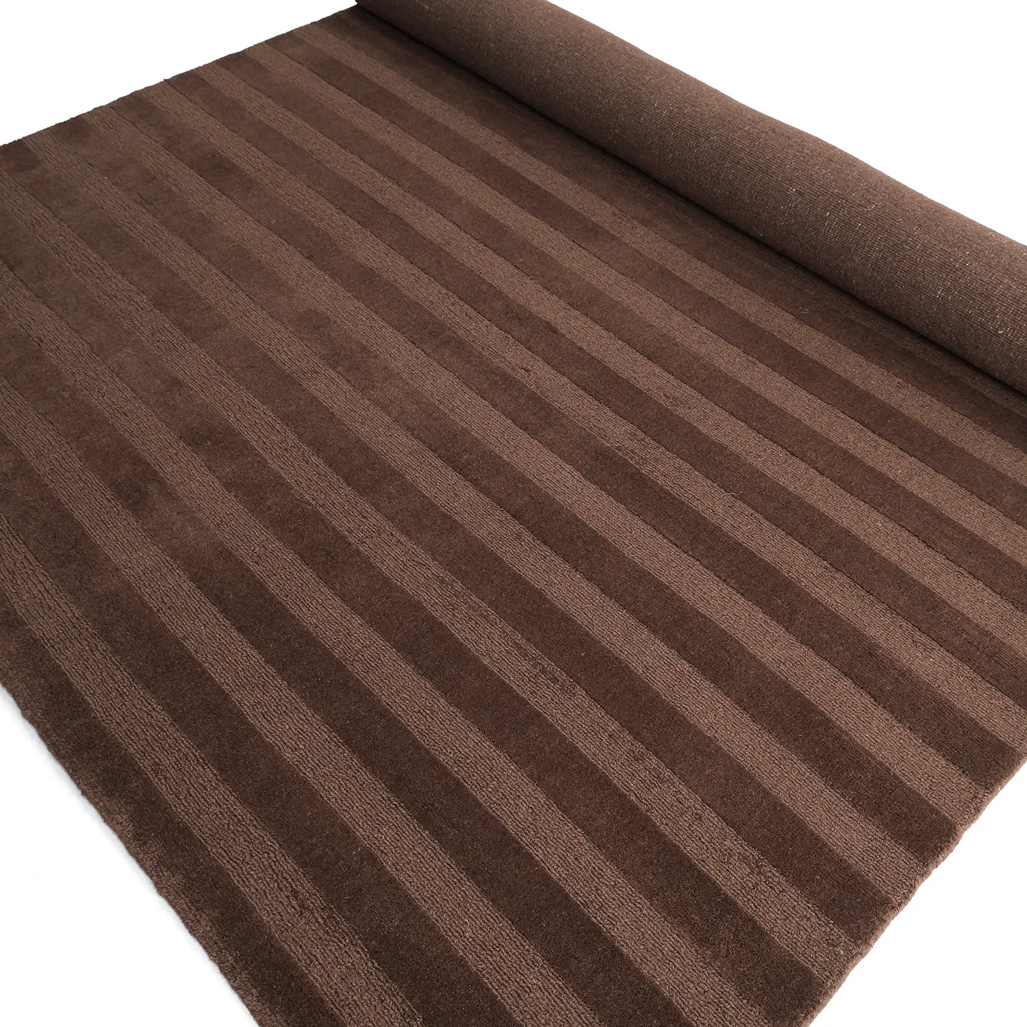 Uldtæppe - Brenta Handloom Wool Premium (brun)