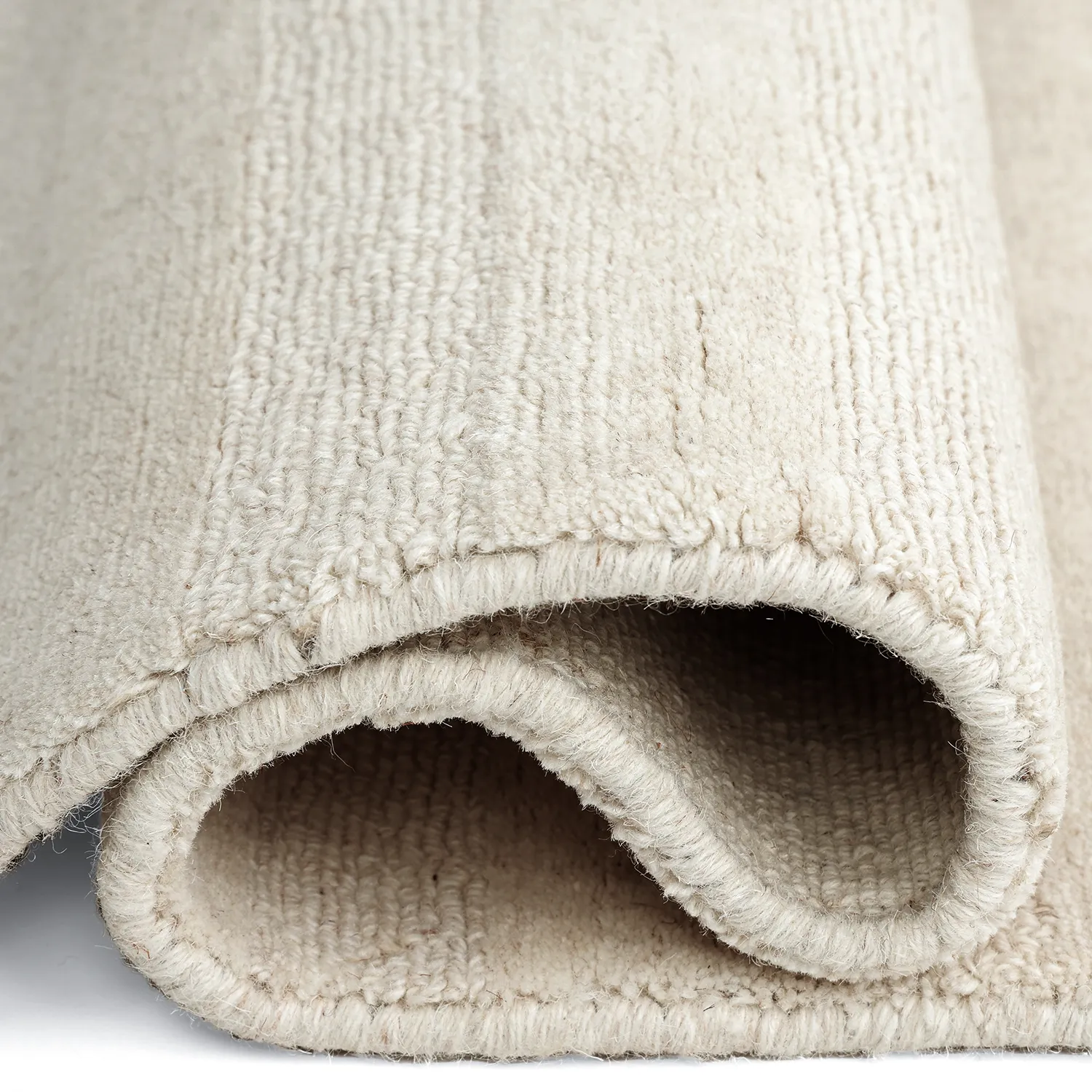 Uldtæppe - Brenta Handloom Wool Premium (fløde)