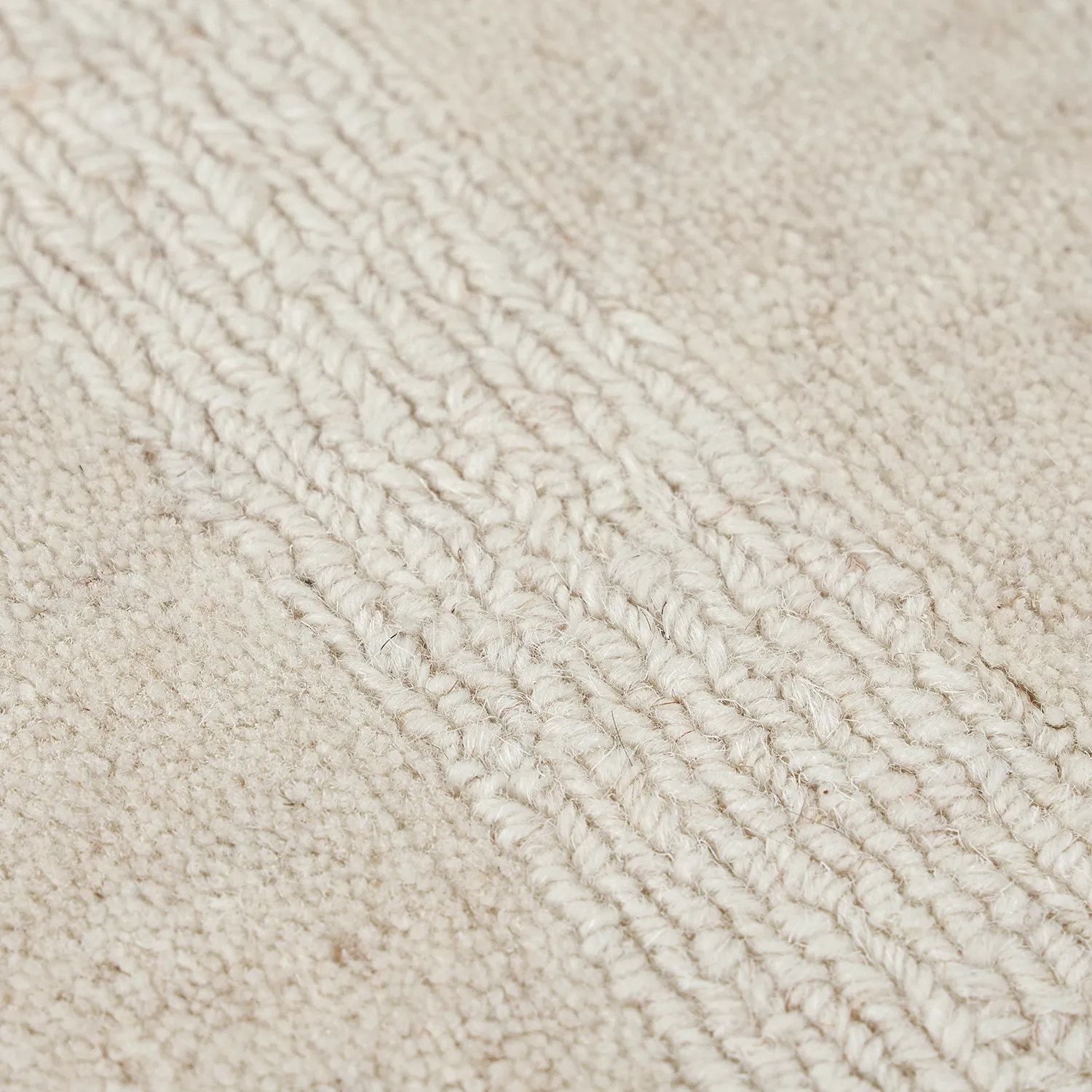 Uldtæppe - Brenta Handloom Wool Premium (fløde)