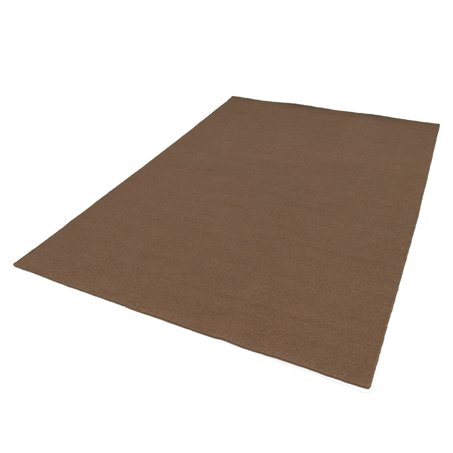 Uldtæppe - Charonne Flat Handloom Wool Premium (brun)