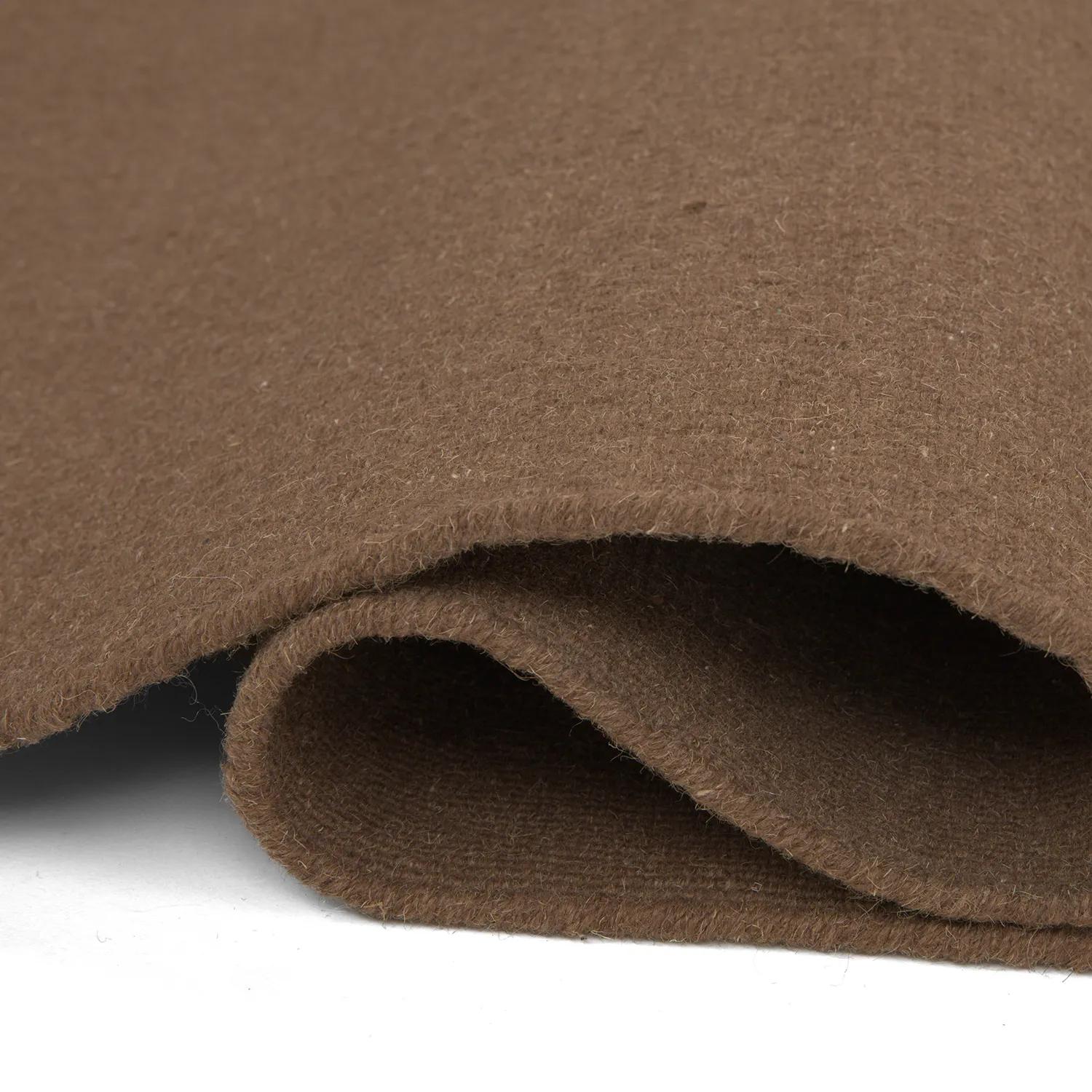 Uldtæppe - Charonne Flat Handloom Wool Premium (brun)