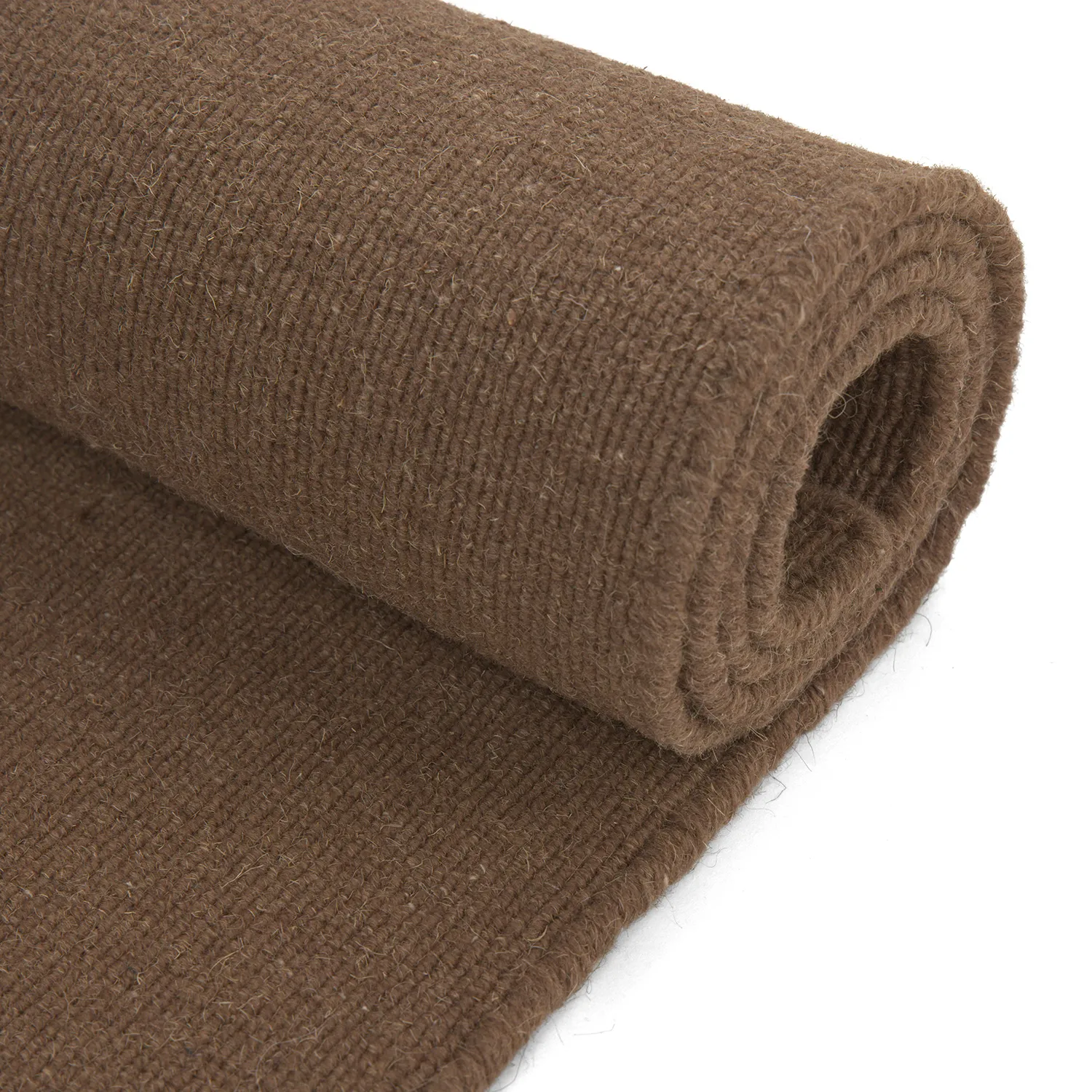 Uldtæppe - Charonne Flat Handloom Wool Premium (brun)