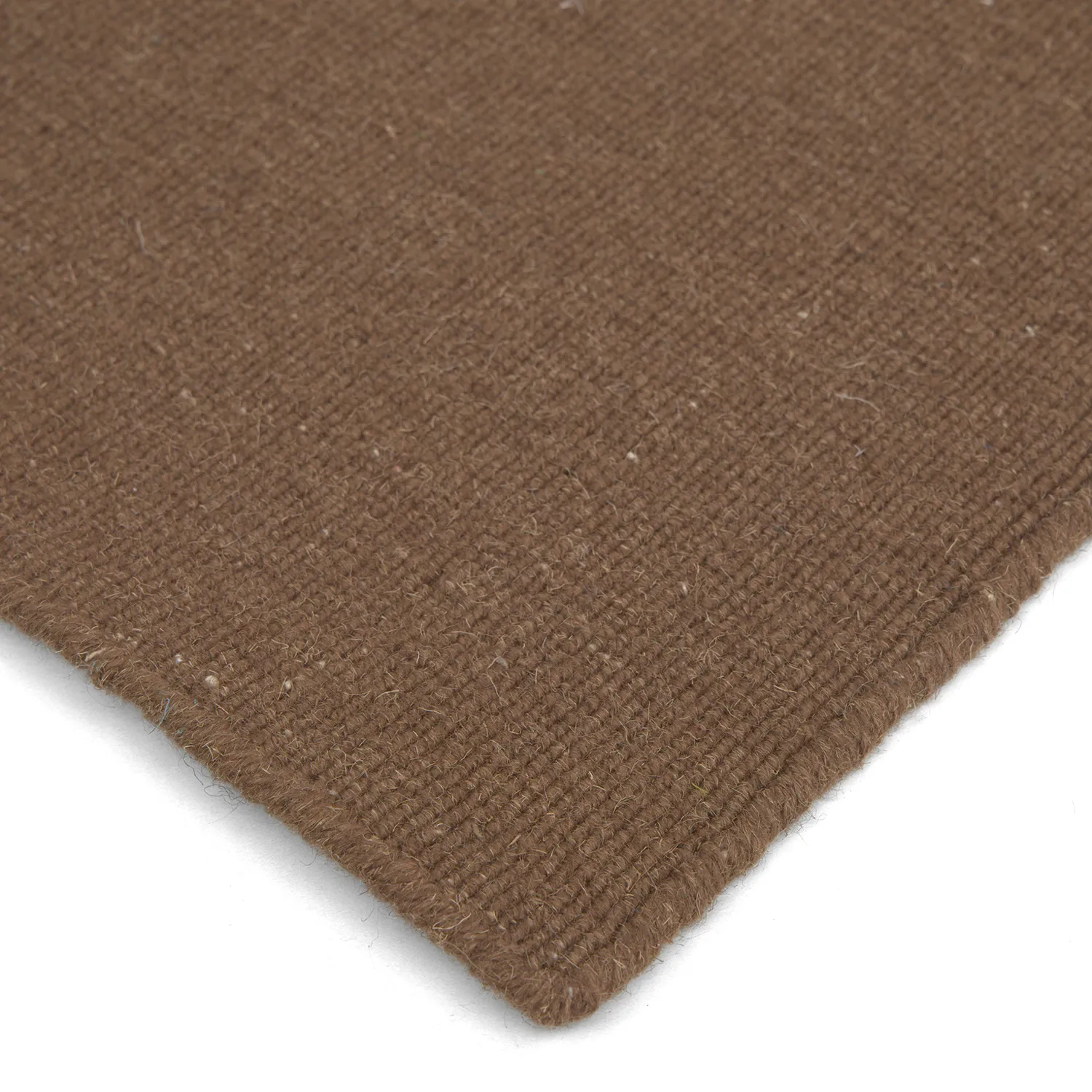 Uldtæppe - Charonne Flat Handloom Wool Premium (brun)