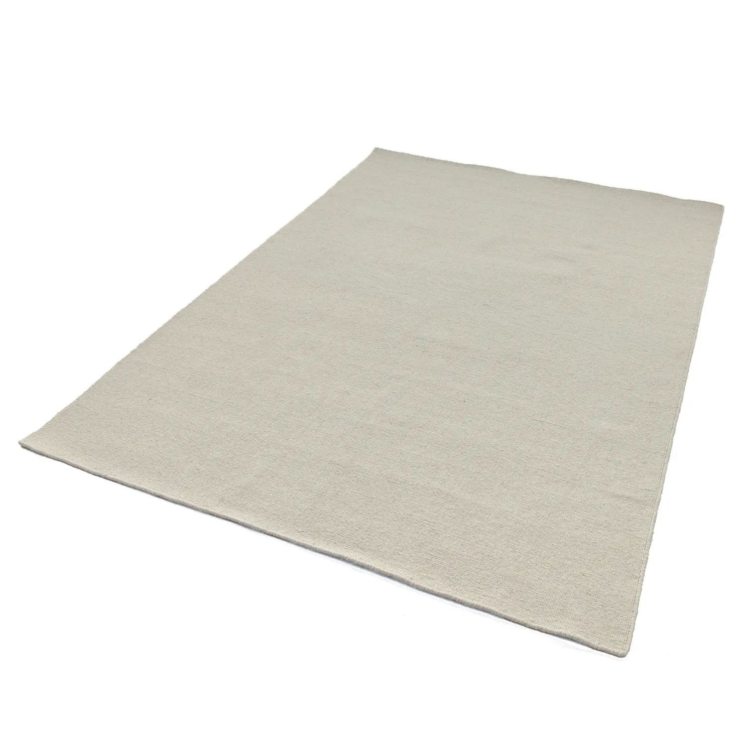 Uldtæppe - Charonne Flat Handloom Wool Premium (fløde)