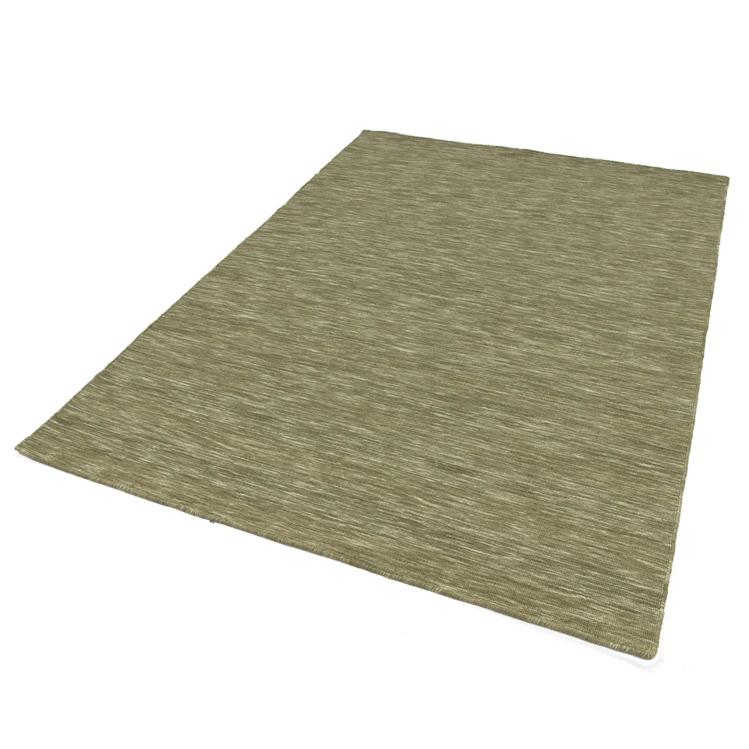 Uldtæppe - Charonne Flat Handloom Wool Premium (grøn)