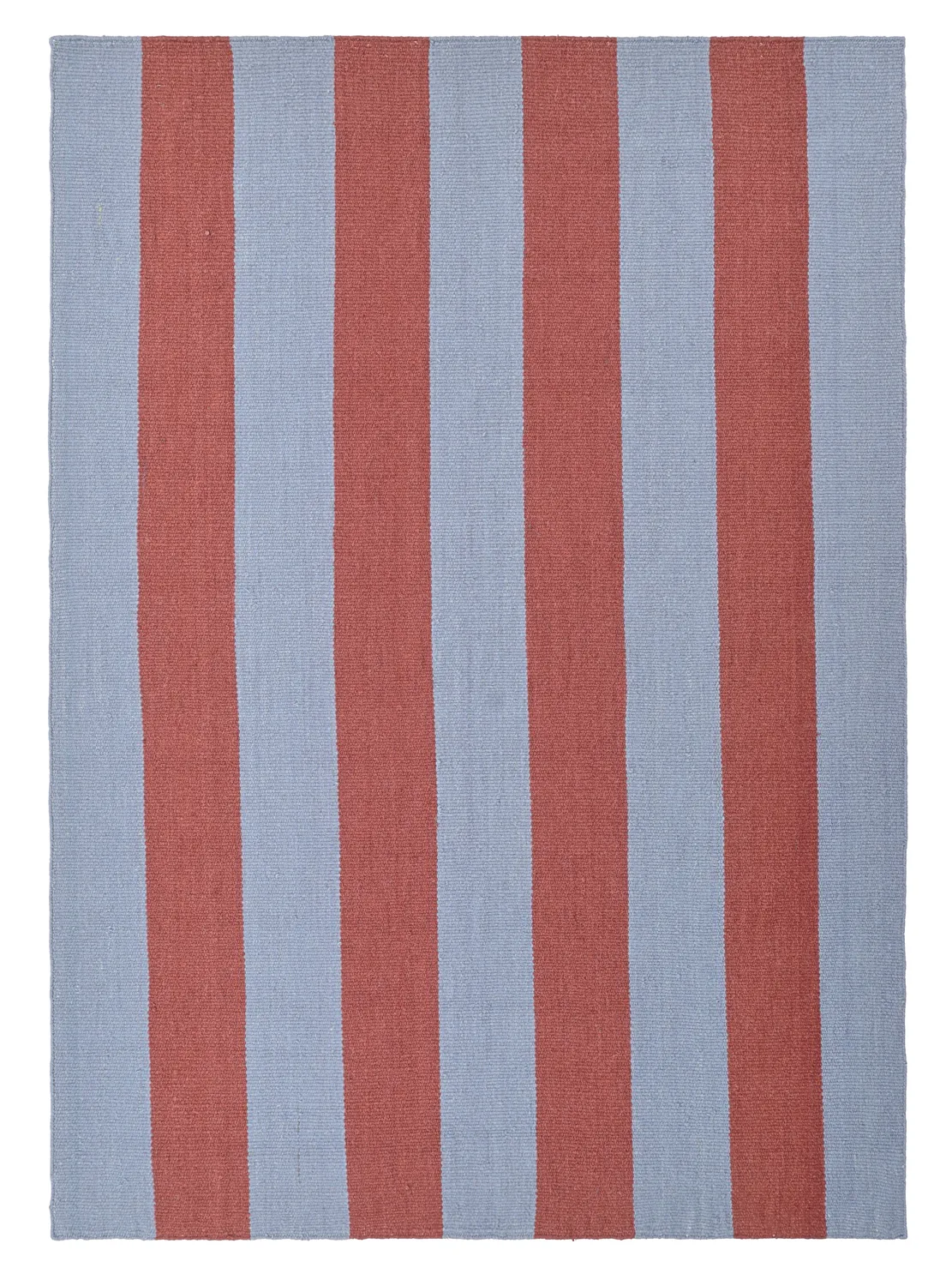 Uldtæppe - Garine (blå/rød)