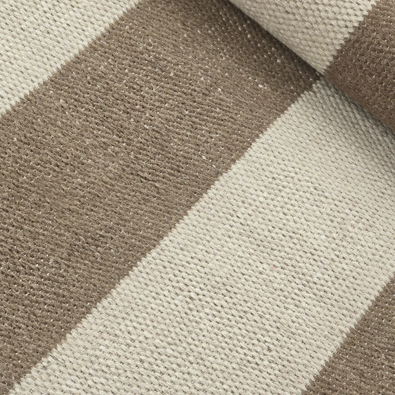 Uldtæppe - Garine (brun/beige)