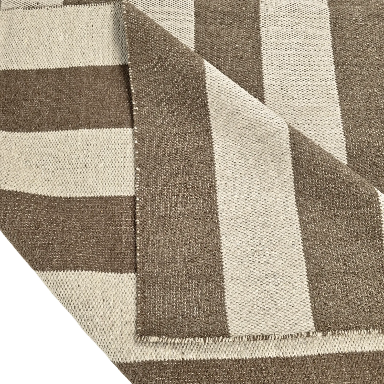 Uldtæppe - Garine (brun/beige)