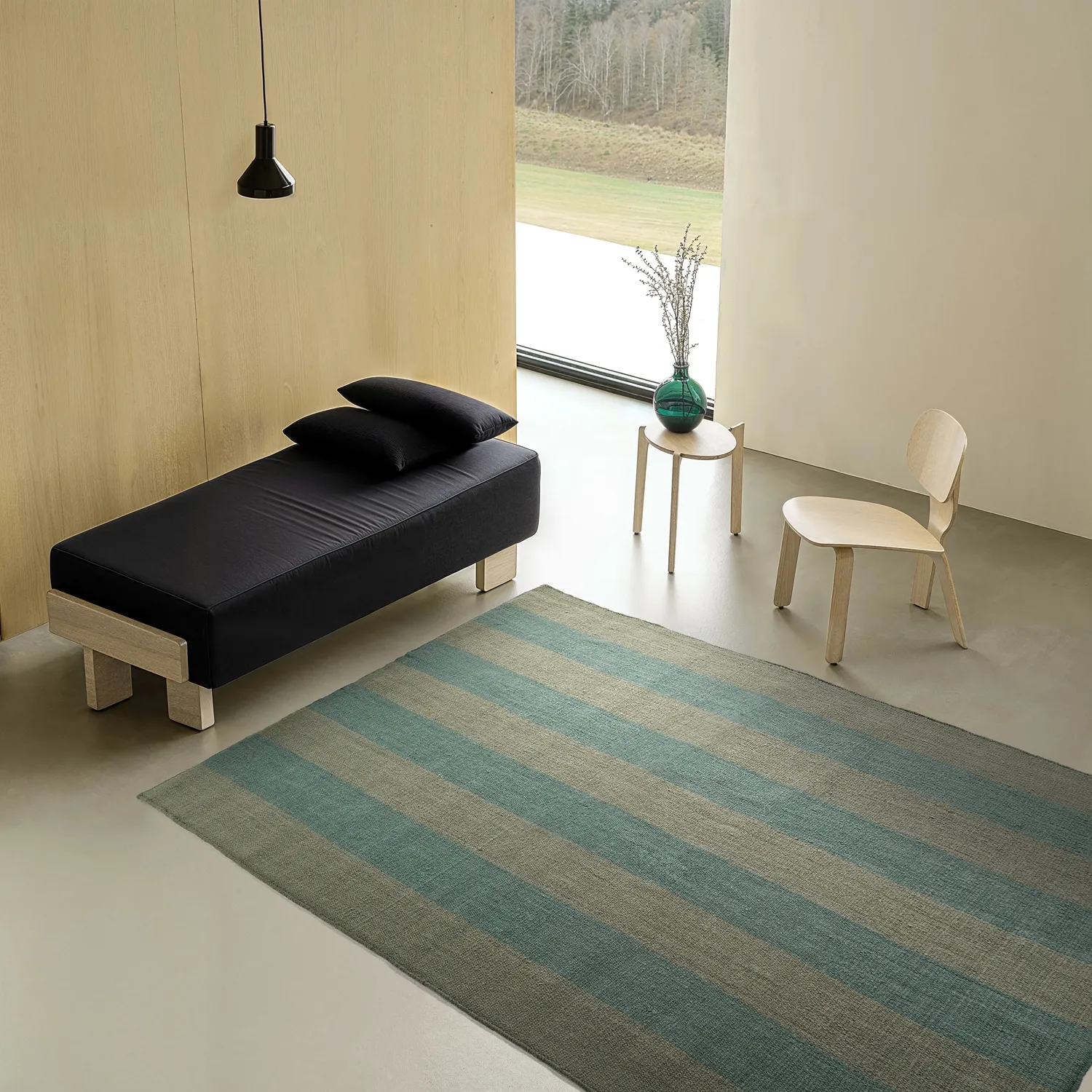 Uldtæppe - Garine (grøn)