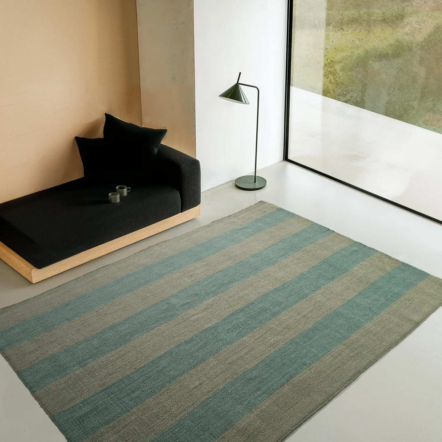 Uldtæppe - Garine (grøn)