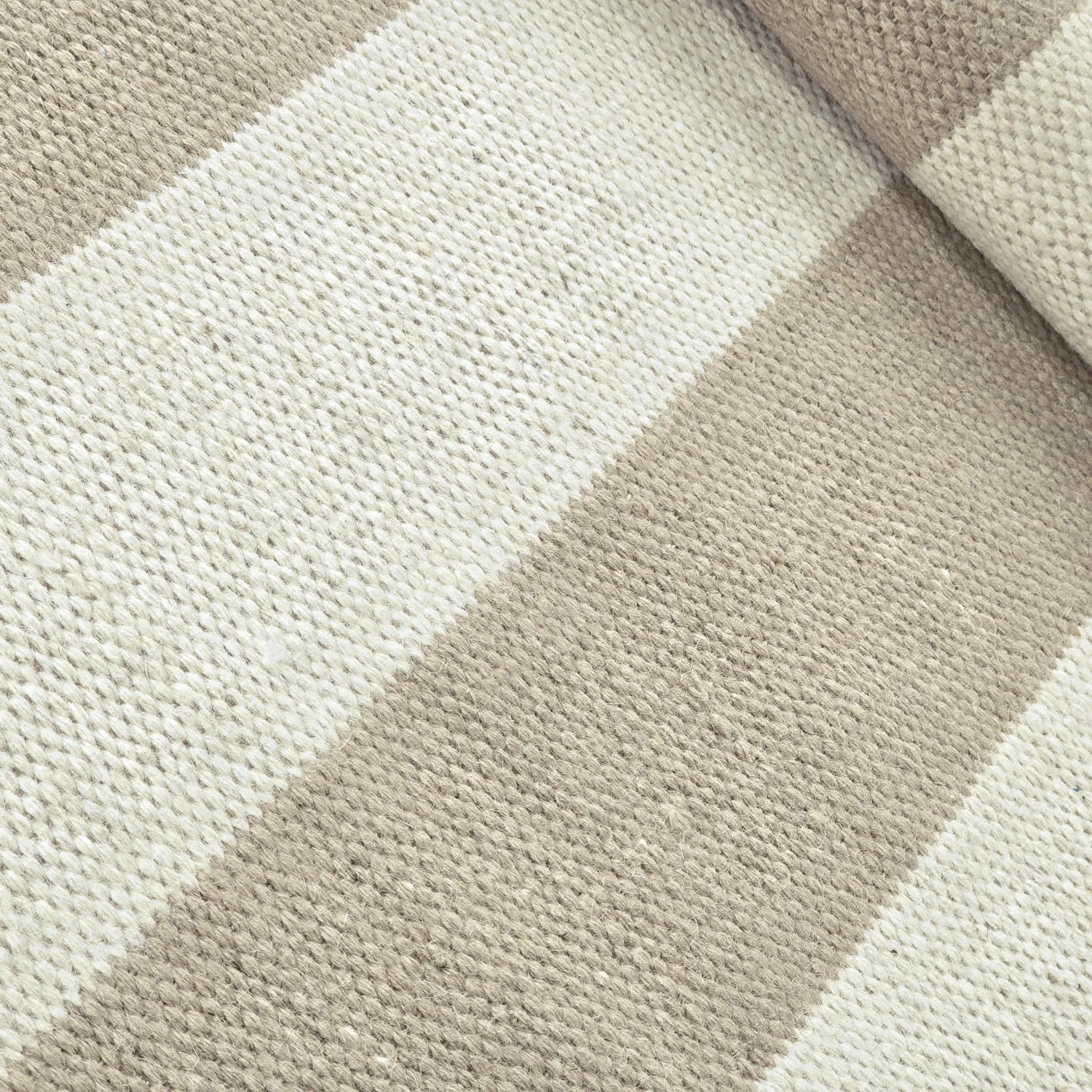 Uldtæppe - Garine (off white/beige)