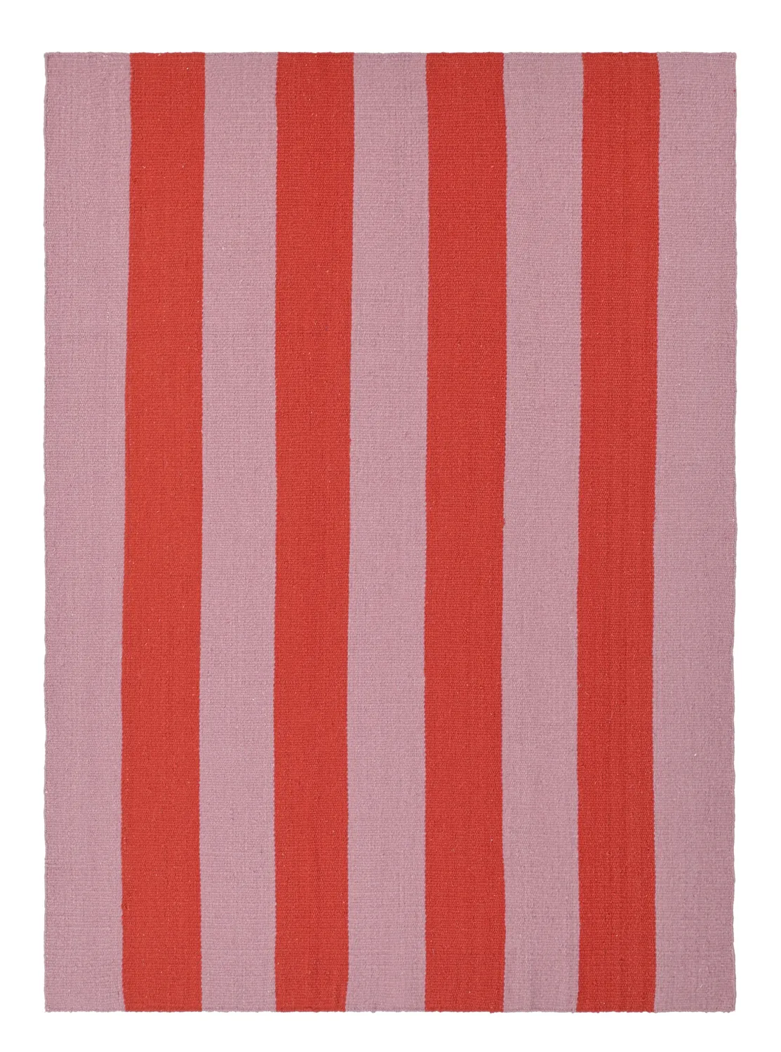 Uldtæppe - Garine (pink/rød)