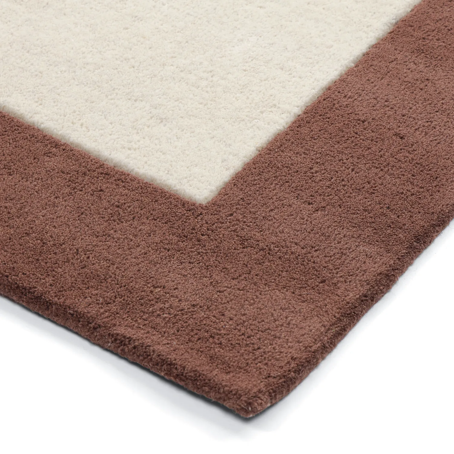 Uldtæppe - Gaya Hand Tufted Wool Premium (creme/brun)