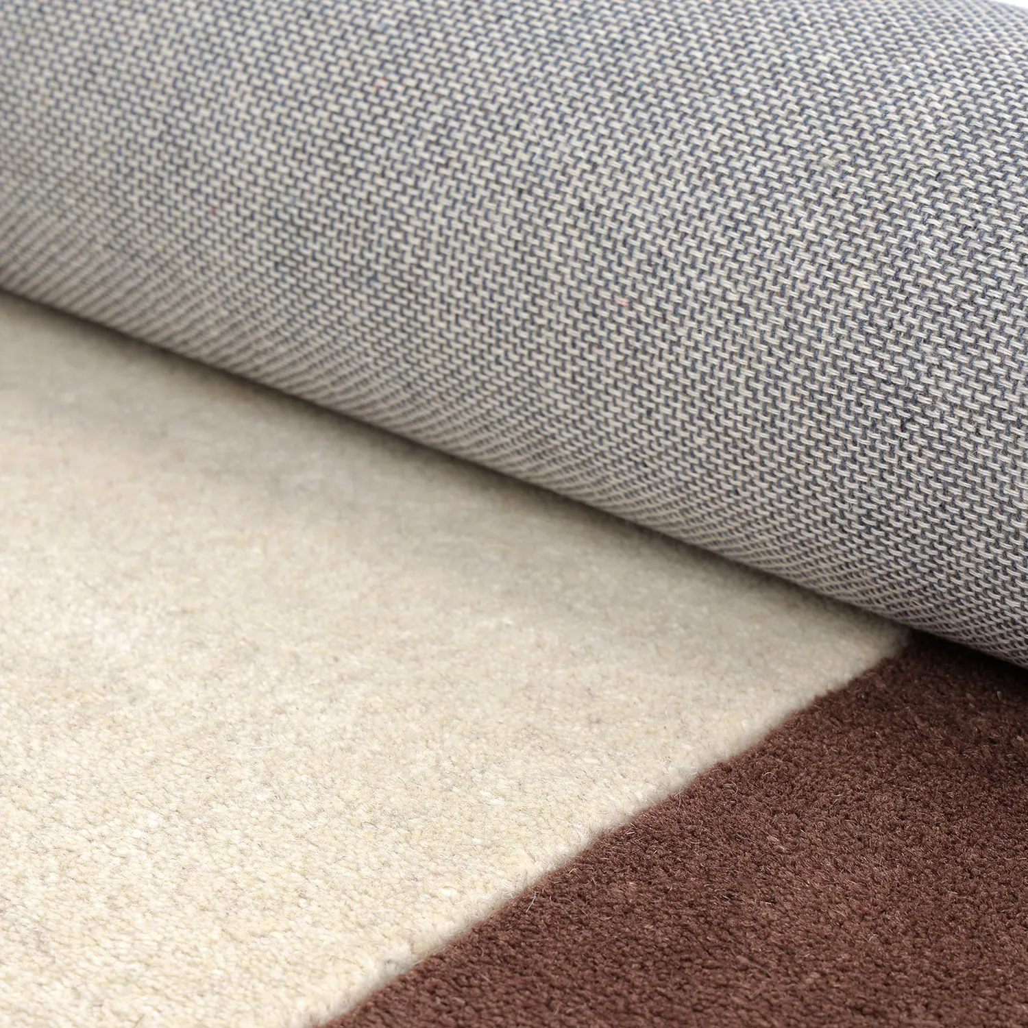 Uldtæppe - Gaya Hand Tufted Wool Premium (creme/brun)