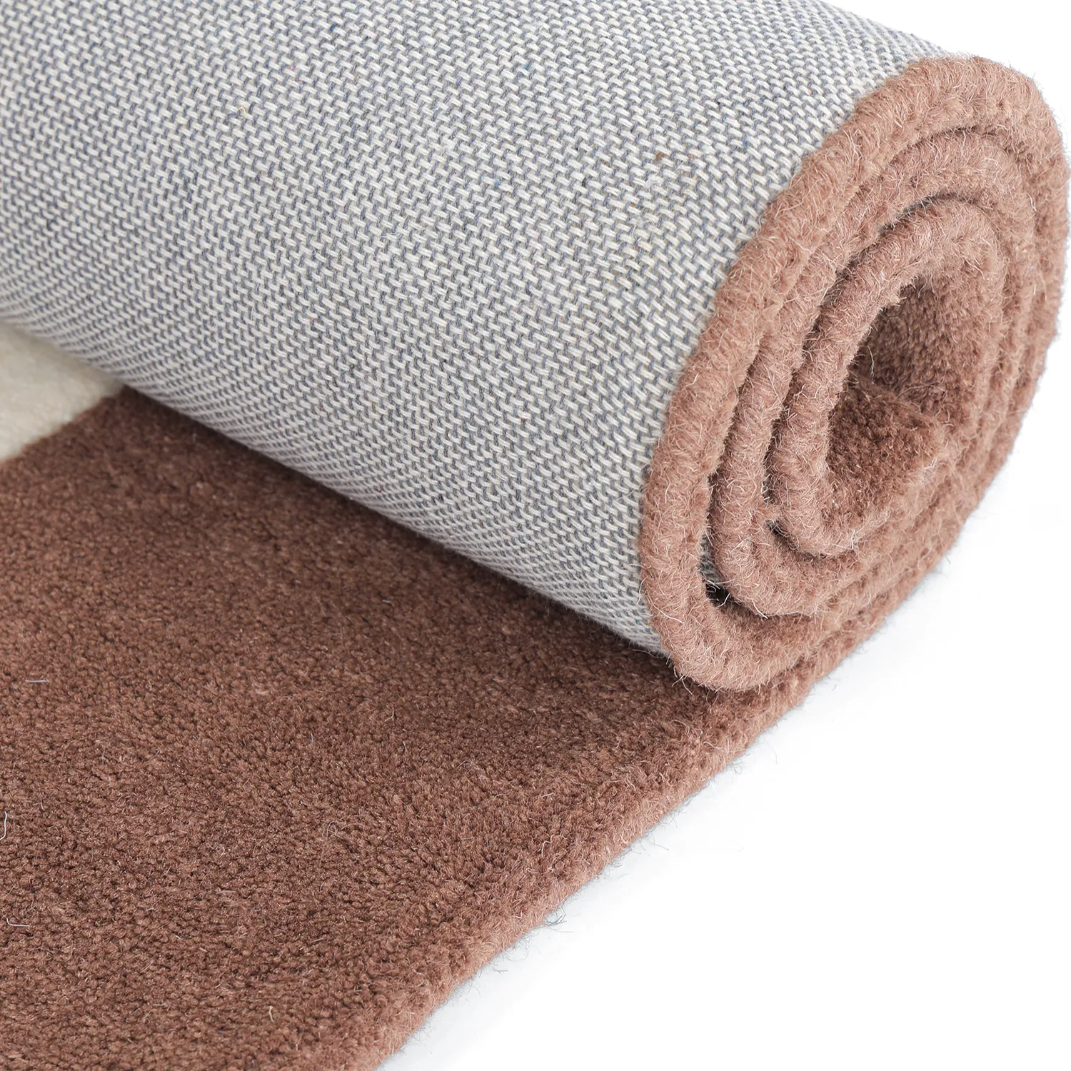 Uldtæppe - Gaya Hand Tufted Wool Premium (creme/brun)