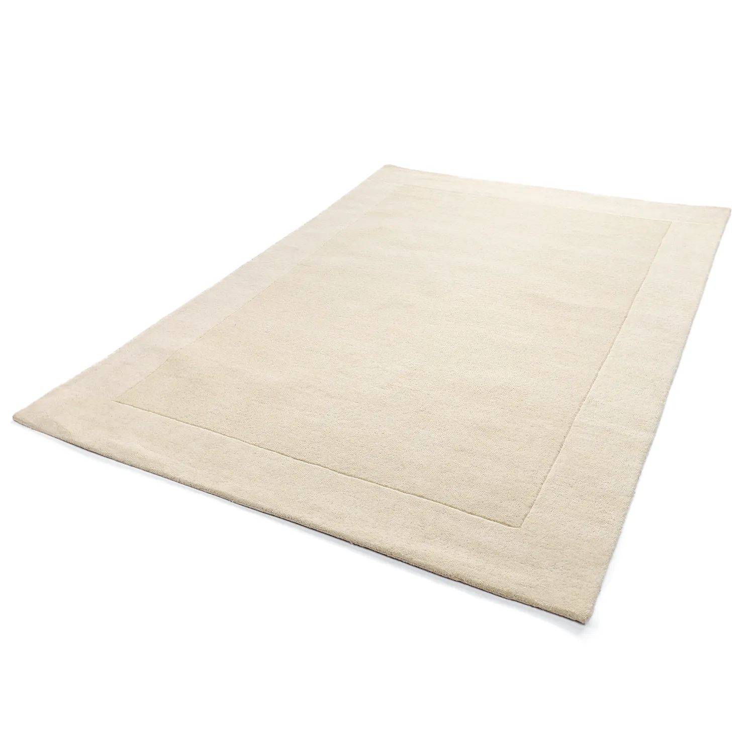 Uldtæppe - Gaya Hand Tufted Wool Premium (creme/hvid)
