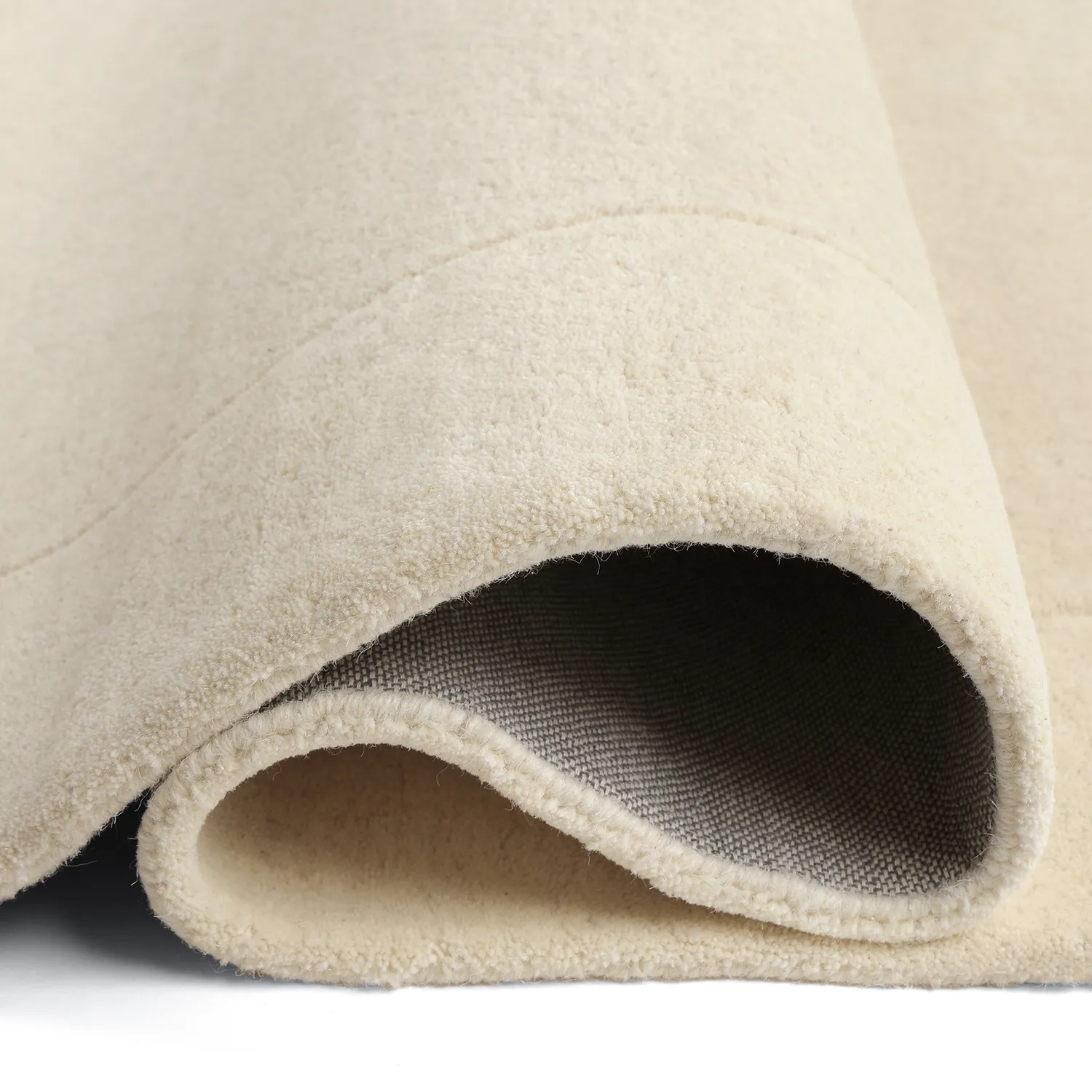 Uldtæppe - Gaya Hand Tufted Wool Premium (creme/hvid)
