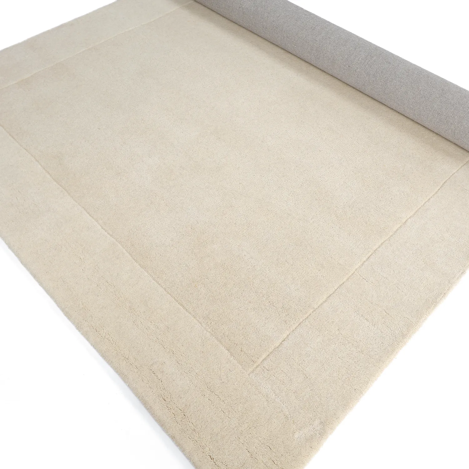 Uldtæppe - Gaya Hand Tufted Wool Premium (creme/hvid)