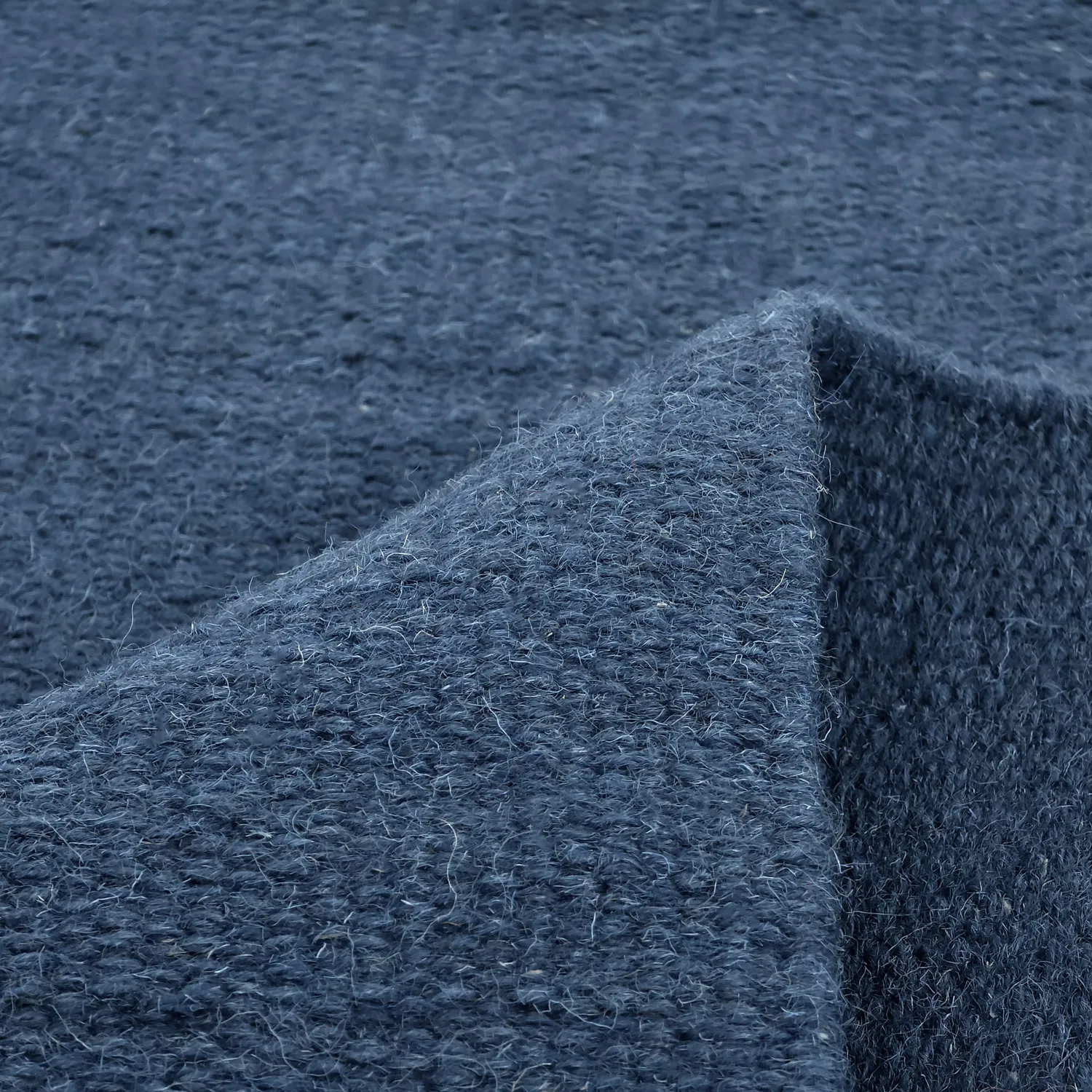 Uldtæppe - Hamilton (marineblå)