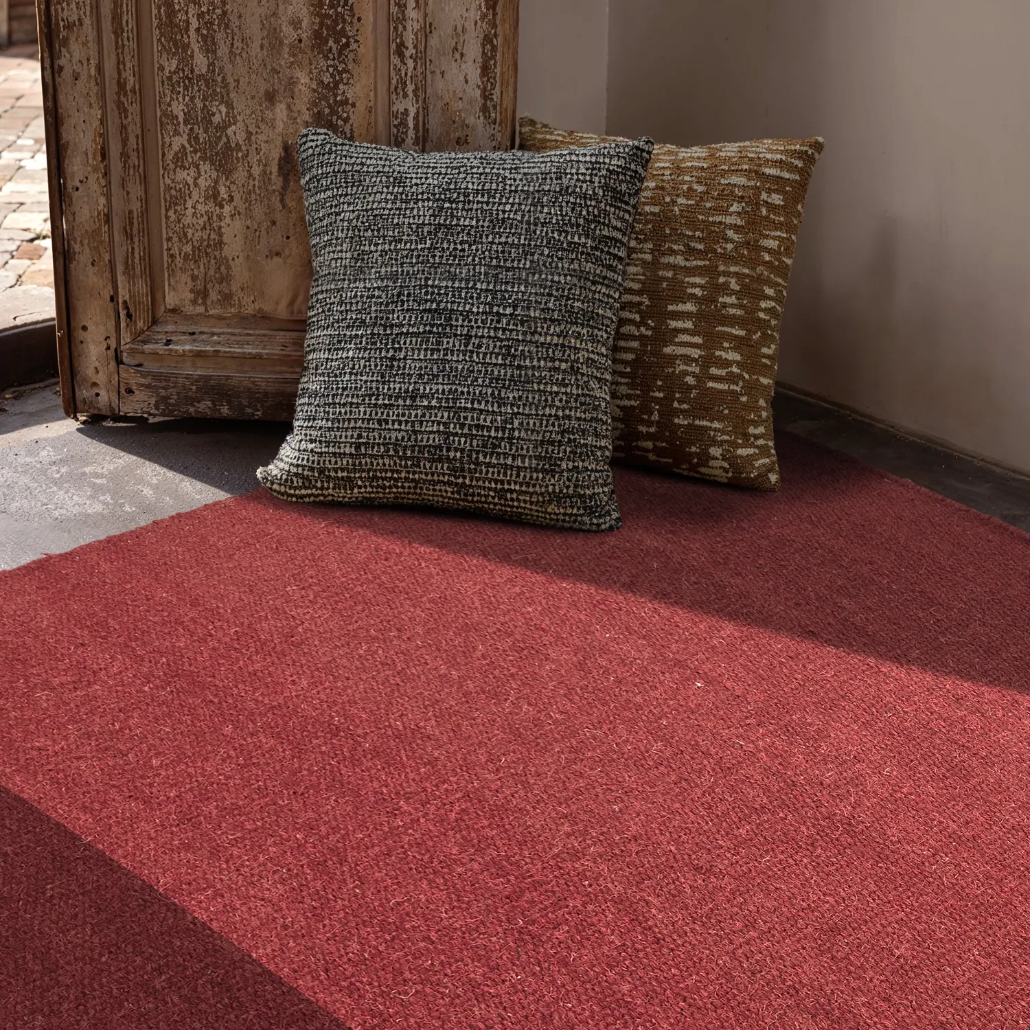 Uldtæppe - Hamilton (dyb rød)