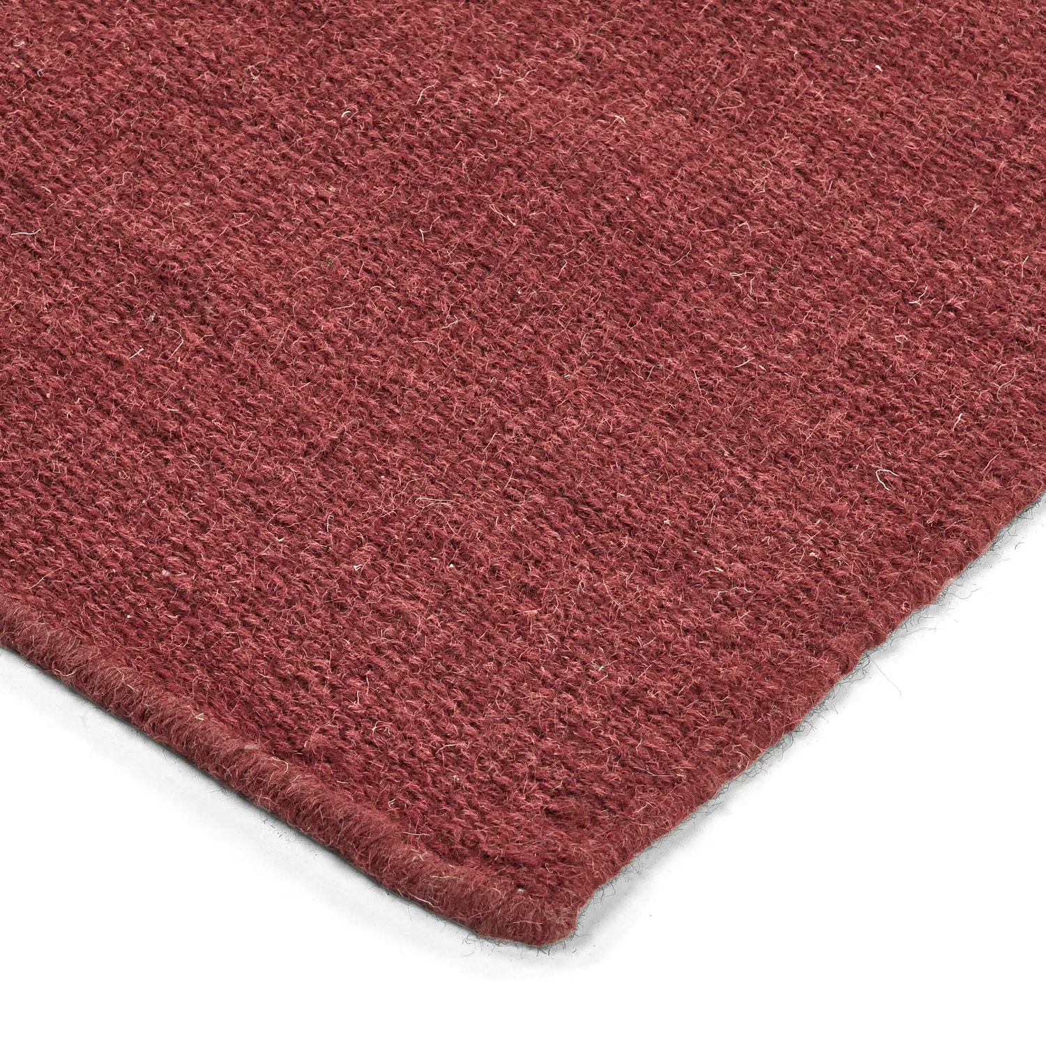 Uldtæppe - Hamilton (dyb rød)